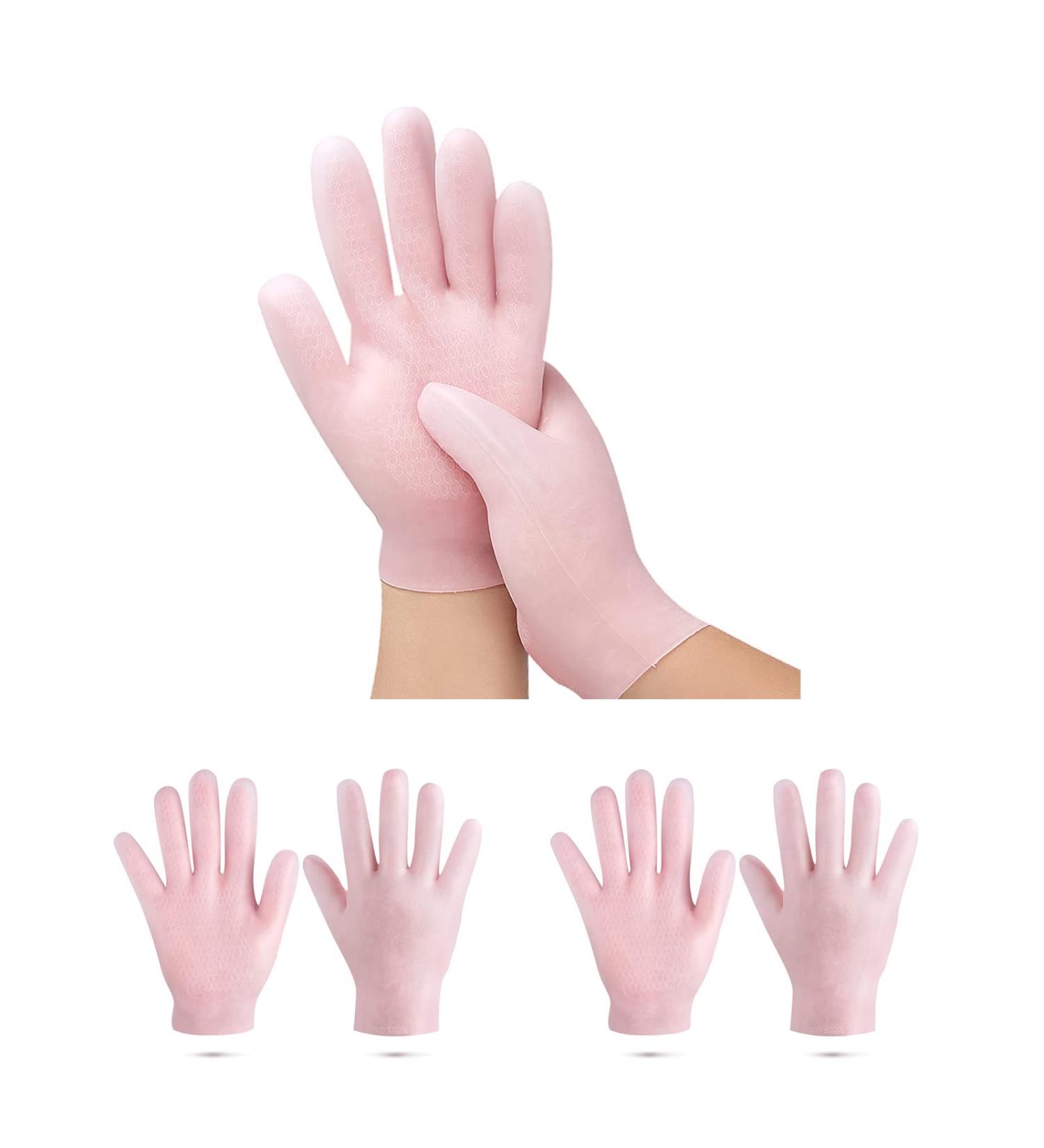 Moisturizing Silicone Gel Spa Gloves for Dry, Aging Hands - 1 Pair - Buy Online on SooperMarket.com
