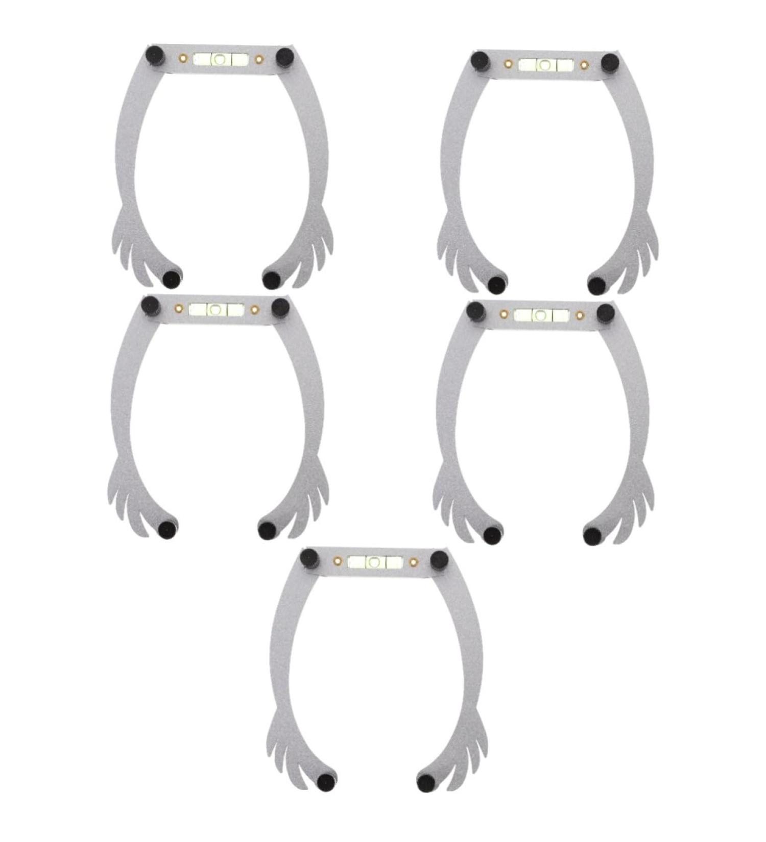 Beavorty 5pcs white white outfit brow shaping kit eyebrow ruler tool eyebrow line eyebrow trimming - Buy Online on SooperMarket.com