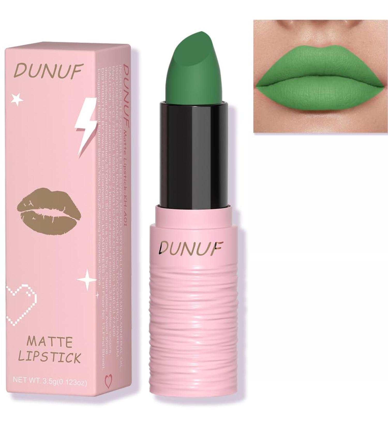 Matte Lipstick & Festival Green Lip Tint - High Pigment Waterproof Gloss for Halloween & Daily Use | LC05 - Buy Online on SooperMarket.com