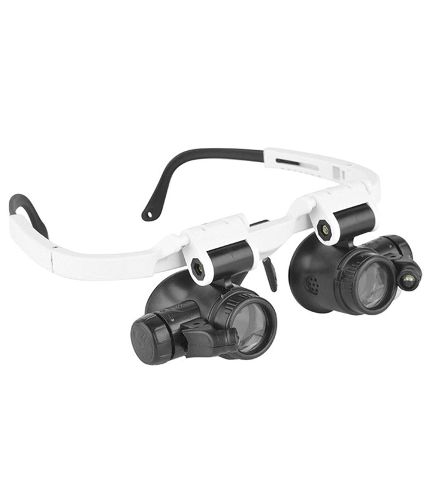 goforwealth Head Mounted with LED Light Jeweller Magnifying Glasses Hands Headset Head-Mounted Magnifying Glasses for Jewelry Sewing Reading Crafts Repair Astounding - Buy Online on SooperMarket.com