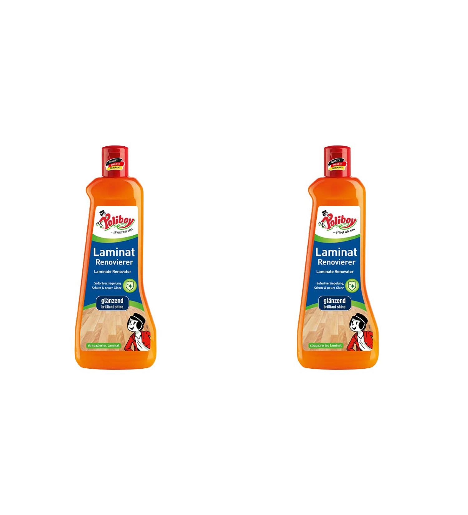 Poliboy Laminat Renovier - Long-lasting Floor Protection & Shine - 2x500ml Made in Germany - International Shipping Available - Buy Online on SooperMarket.com