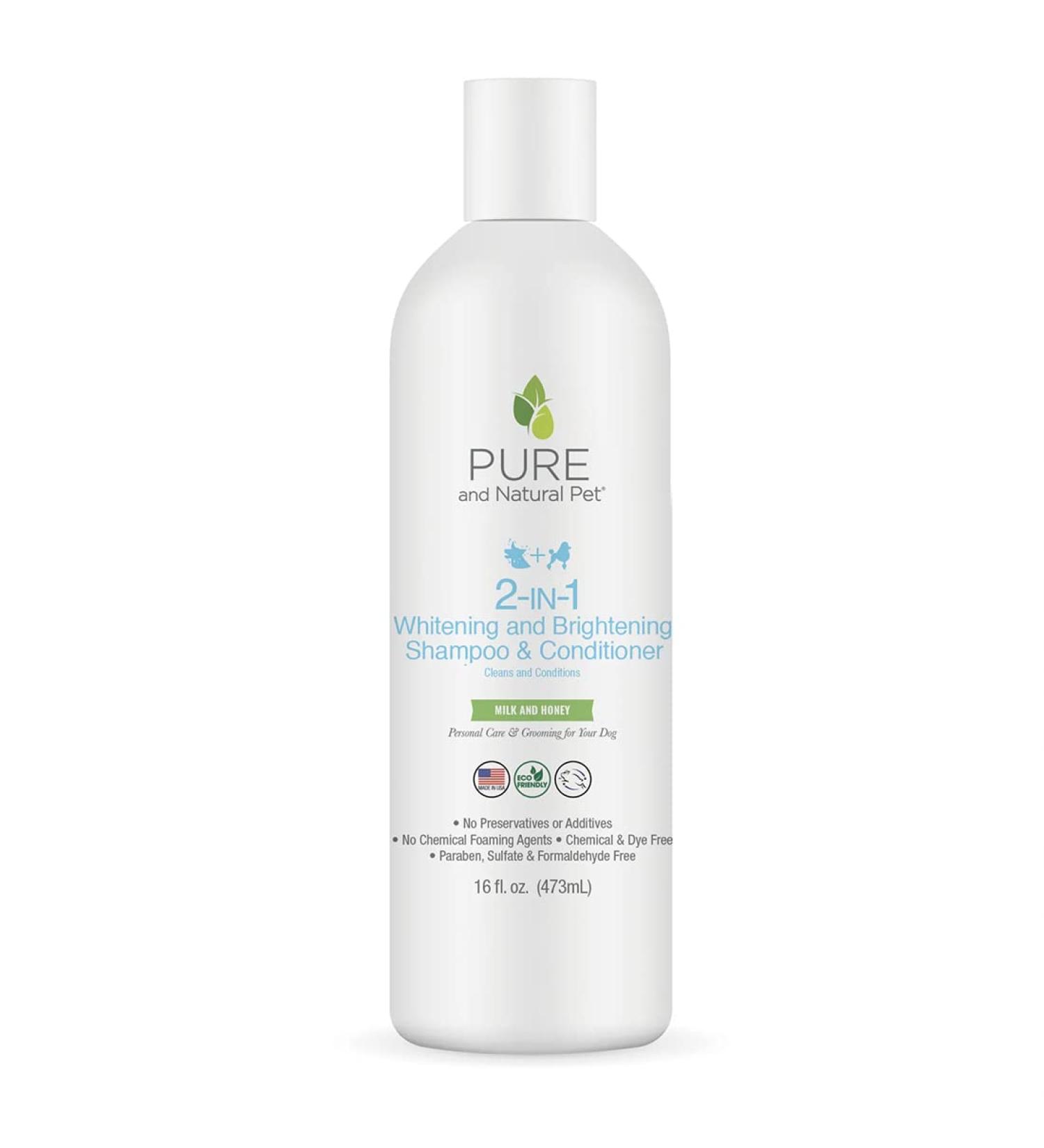 Pure and Natural Pet 2-in-1 Whitening & Brightening Shampoo & Conditioner