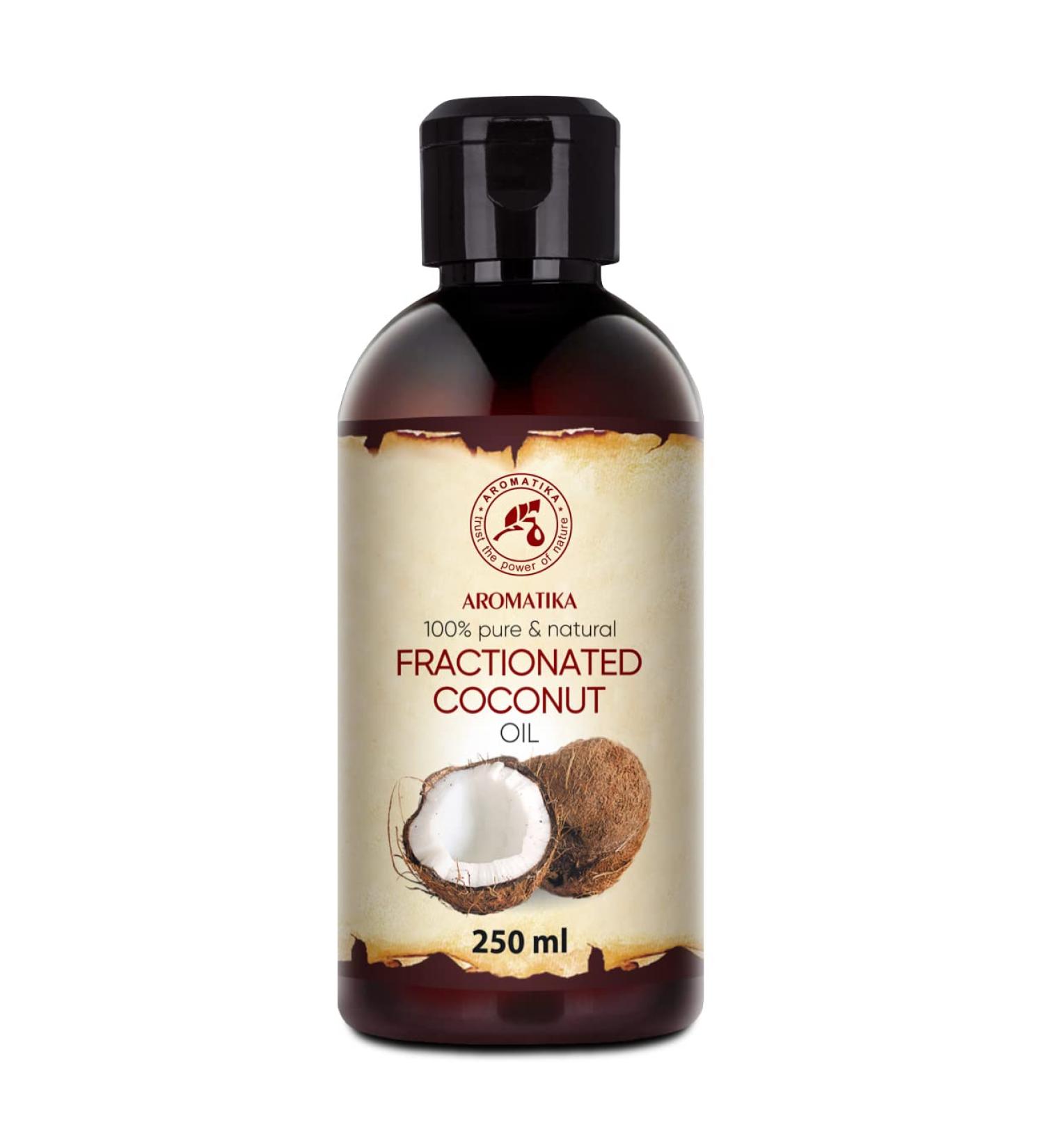 Buy Pure Fractional Coconut Oil 250ml - Odorless Cocos Nucifera Oil for Skin Hair and Massage - Natural Cosmetic Oil - International Shipping Available - Buy Online on SooperMarket.com