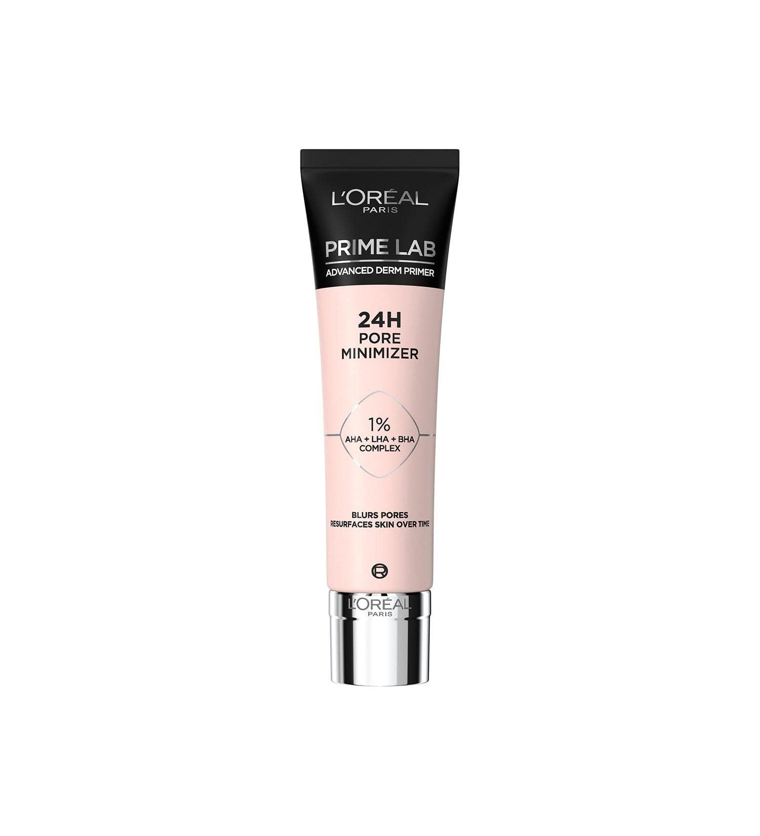 L'Or al Paris Pore Minimiser Primer Advanced Derm Primer Blurs Pores Resurfaces Skin Matte Finish 24H Wear Prime Lab 30ml 30 ml (Pack of 1) Pore Minimiser - Buy Online on SooperMarket.com