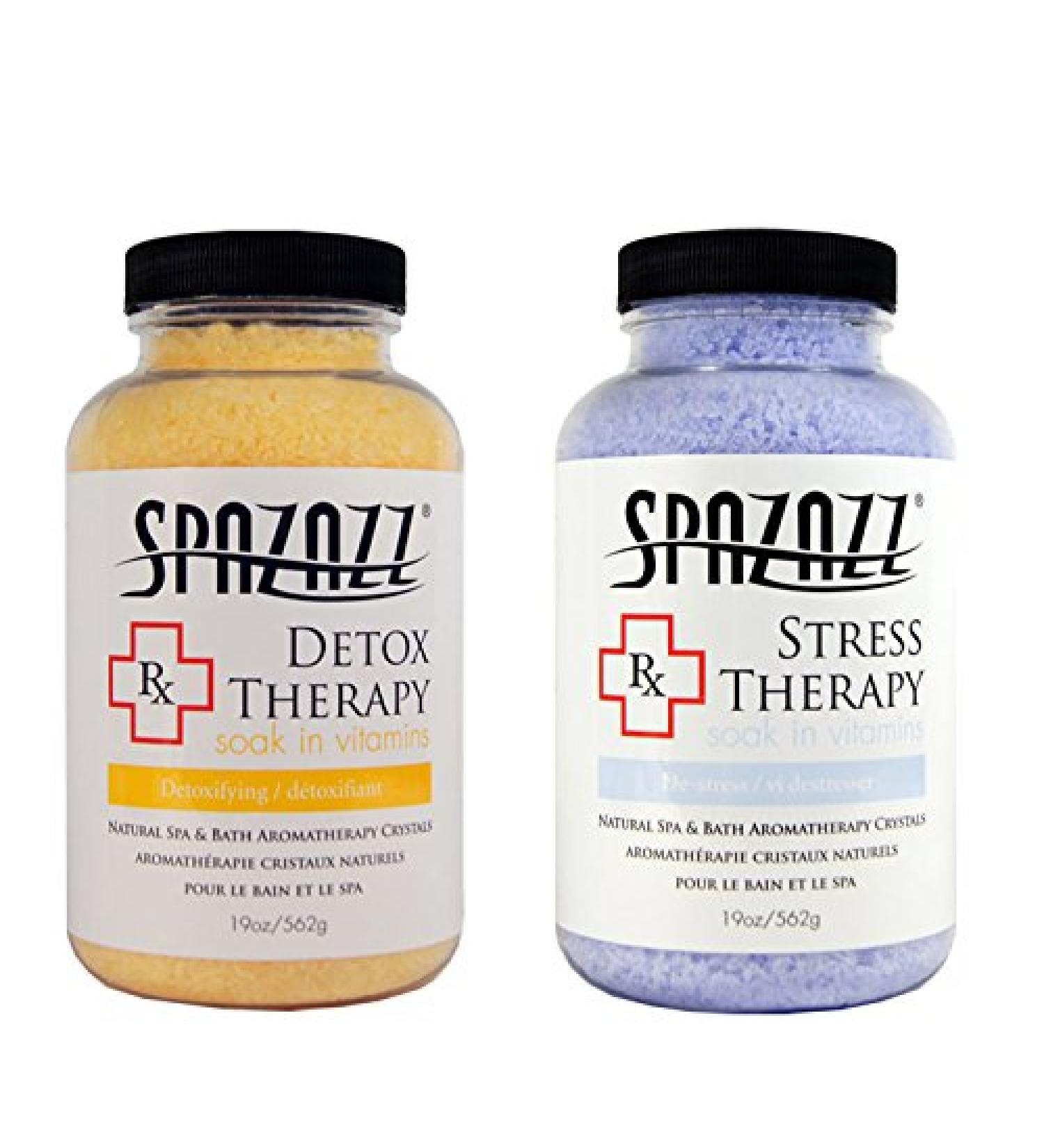 Spazazz Aromatherapy Spa and Bath Crystals 2Pk - Detox/Stress Therapy