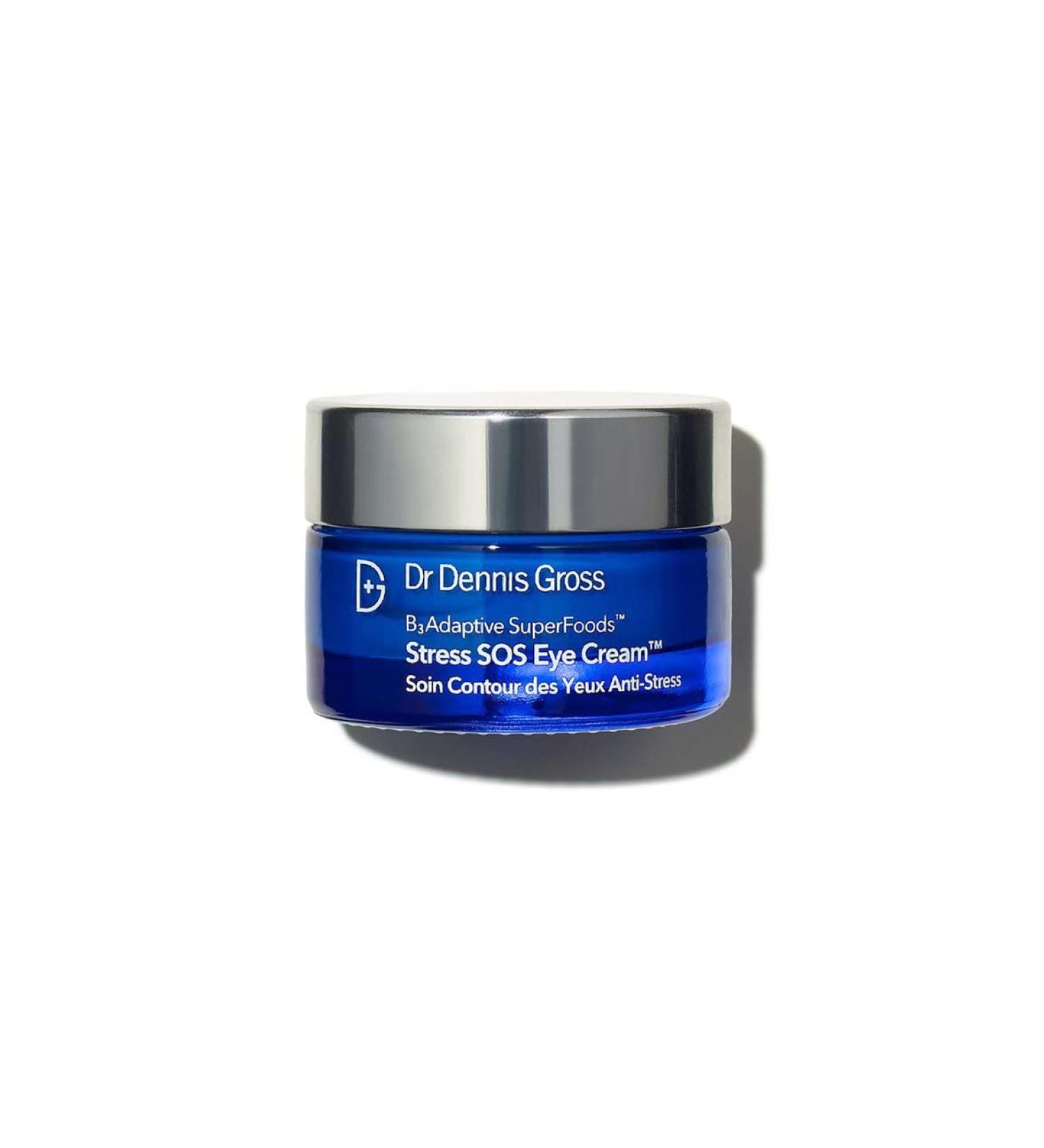 Dr Dennis Gross B Adaptive SuperFoods Stress SOS Eye Cream - 0.5 fl oz | Targets Tired Eyes, Worry Lines, Crepiness & Puffiness - Buy Online on SooperMarket.com