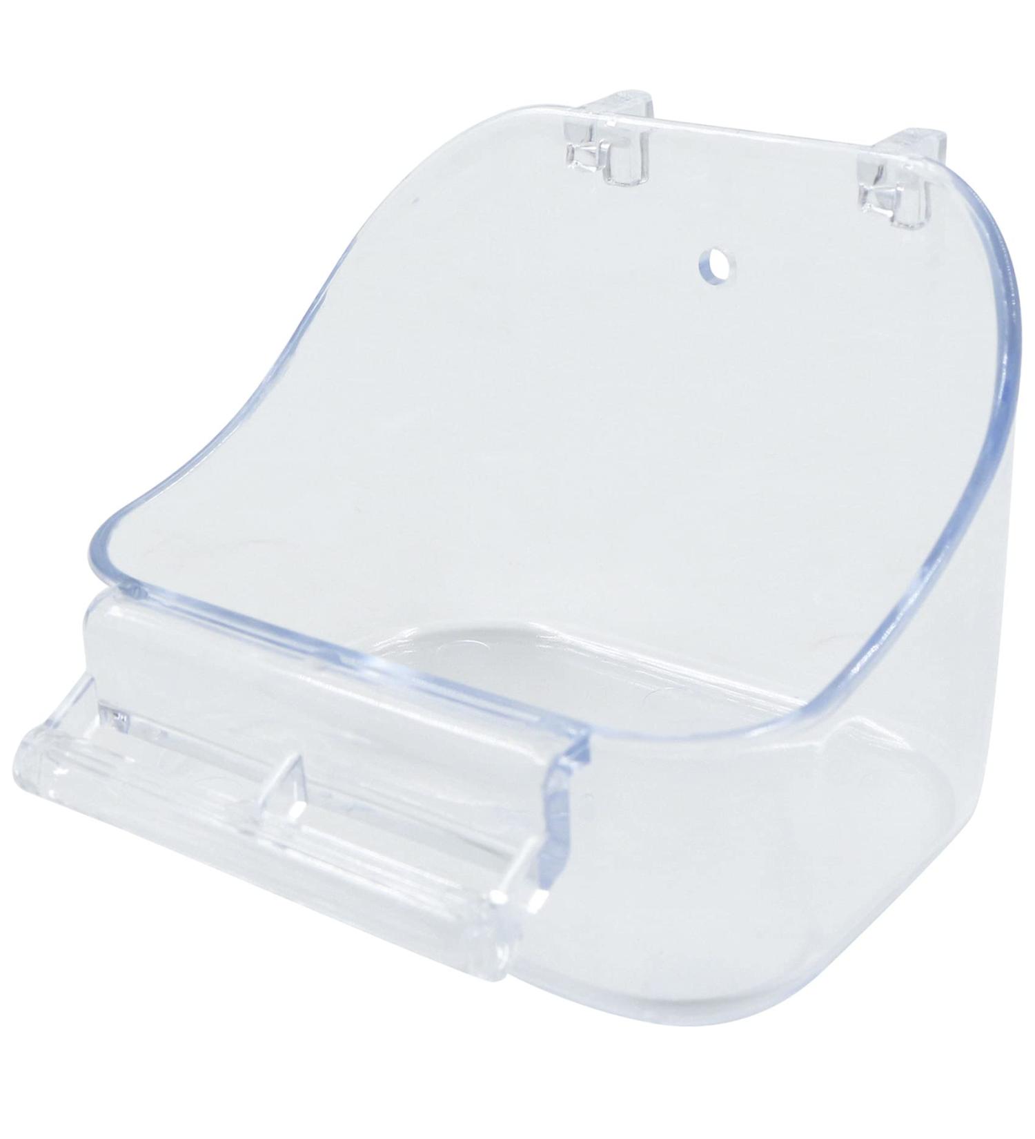 Parrot Bath Box Bird Cage - 1 Piece Parakeet Caged Accessory Supplies Bathing Tub Bath for Most Birdcage Pet Parrot Budgie Parakeet Lovebird Cockatiel Cage Water Shower Transparent - Buy Online on SooperMarket.com