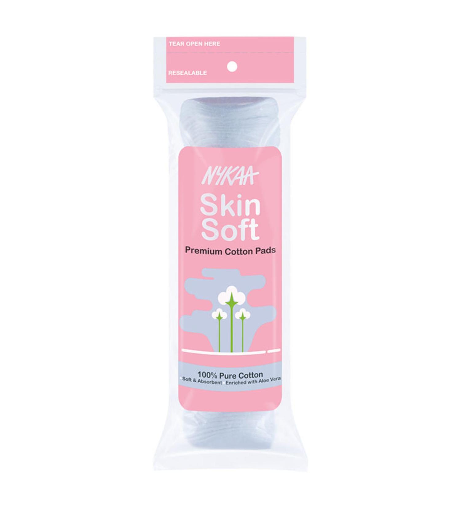 Nykaa Naturals Cotton Pads - 80 Pc | Perfect for Makeup Removal Nail Care & Toners | No Residue Soft & Absorbent - Buy Online on SooperMarket.com