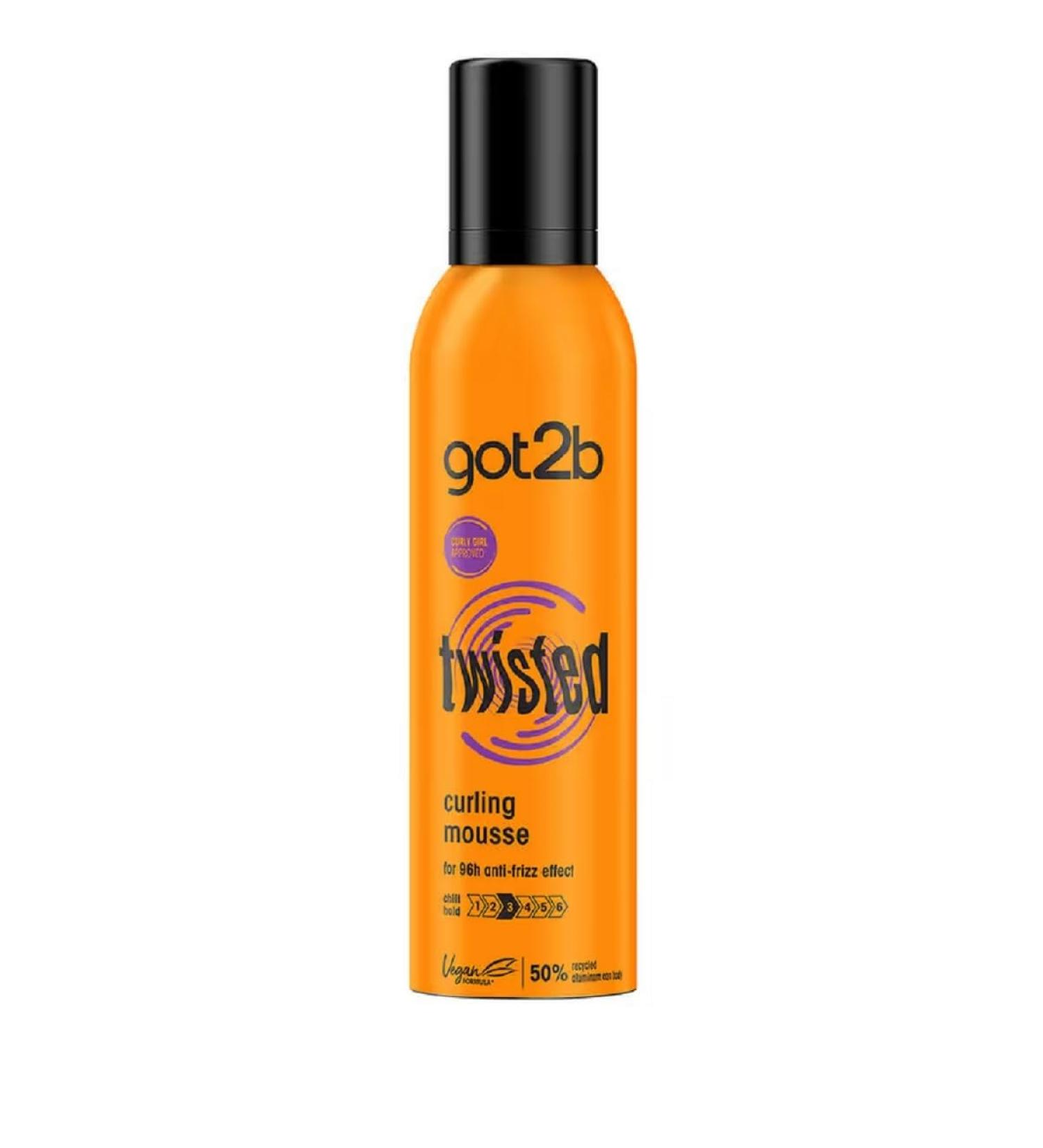 Schwarzkopf got2b Twisted Curling Hair Mousse Anti-Frizz Formula Desgined for Curls Lasts up to 96 Hours Vegan 250 ml 250 ml (Pack of 1) - Buy Online on SooperMarket.com