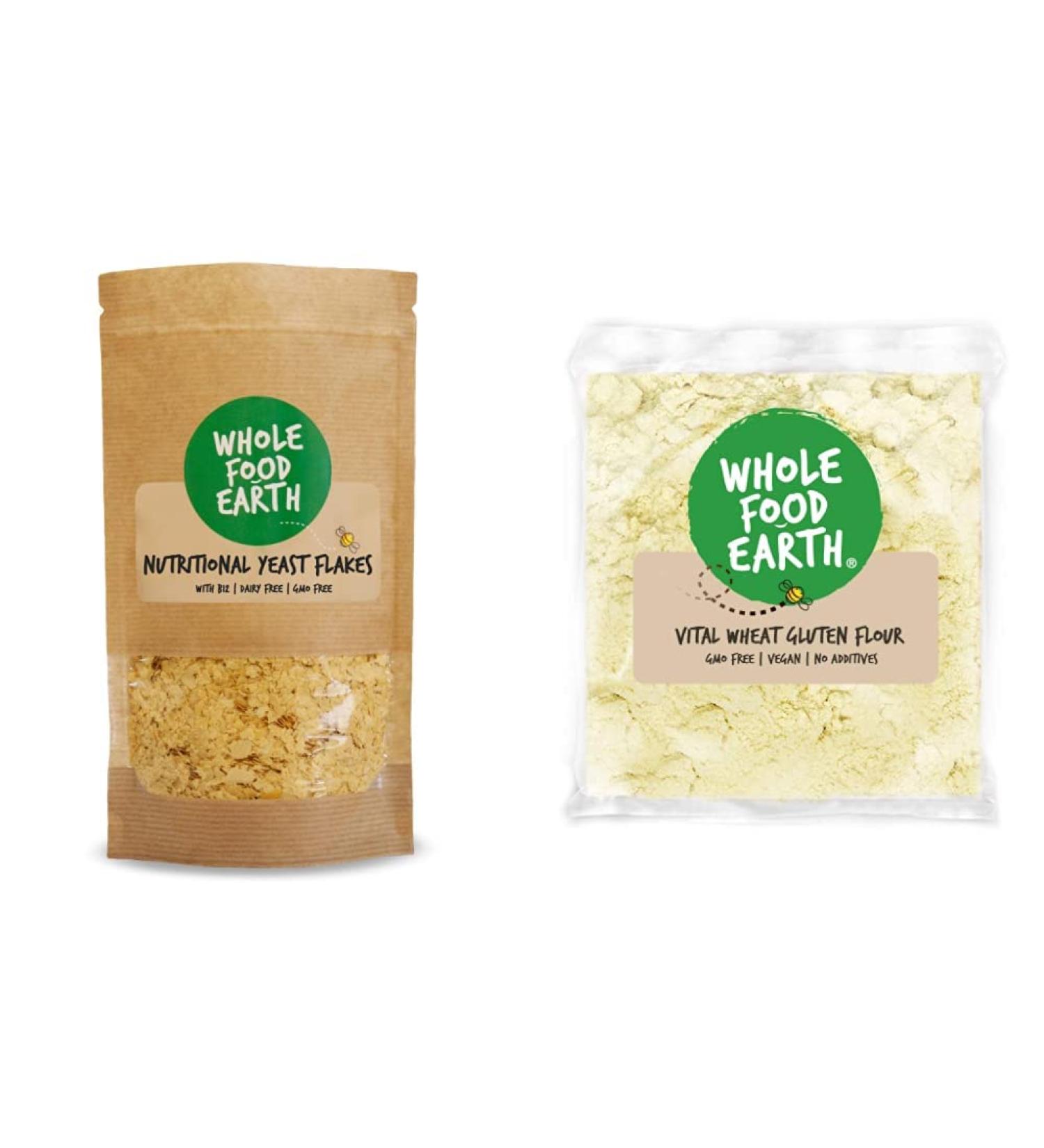 Wholefood Earth - Nutritional Yeast Flakes 3 kg - with B12 Dairy Free GMO Free Vegan & Vital Wheat Gluten Flour - Vegan - GMO Free (3kg) - Buy Online on SooperMarket.com
