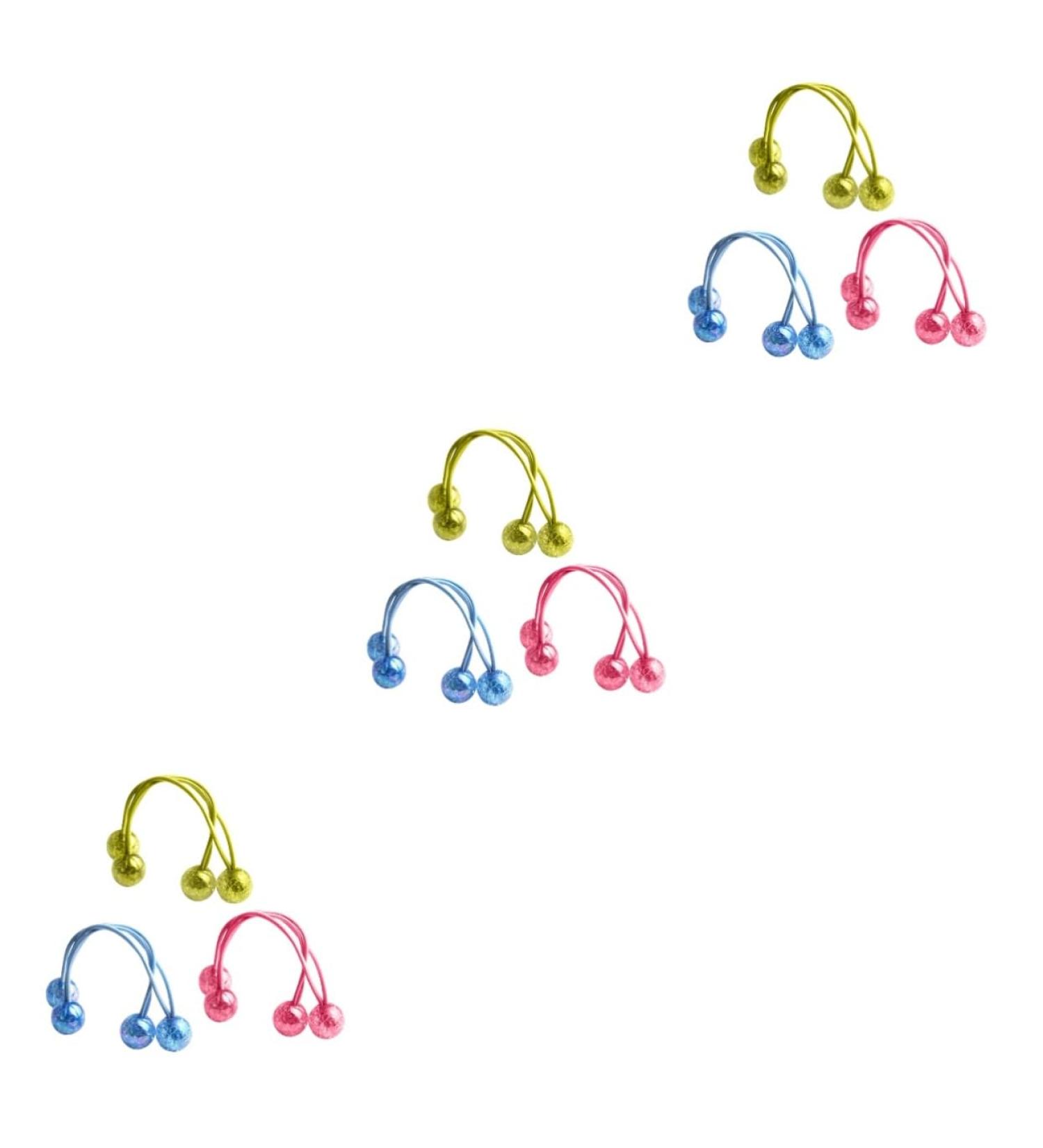 ABOOFAN 9 Pairs Kids Hair Ties Bracelet Holder Hair Ties Balls Pearl Hair Accessories Butterfly Ball Hair Rope Band Tie Ball Hair Ties Blue Scrunchies Pearl Tiara Miss Acrylic Bouncy Ball - Buy Online on SooperMarket.com