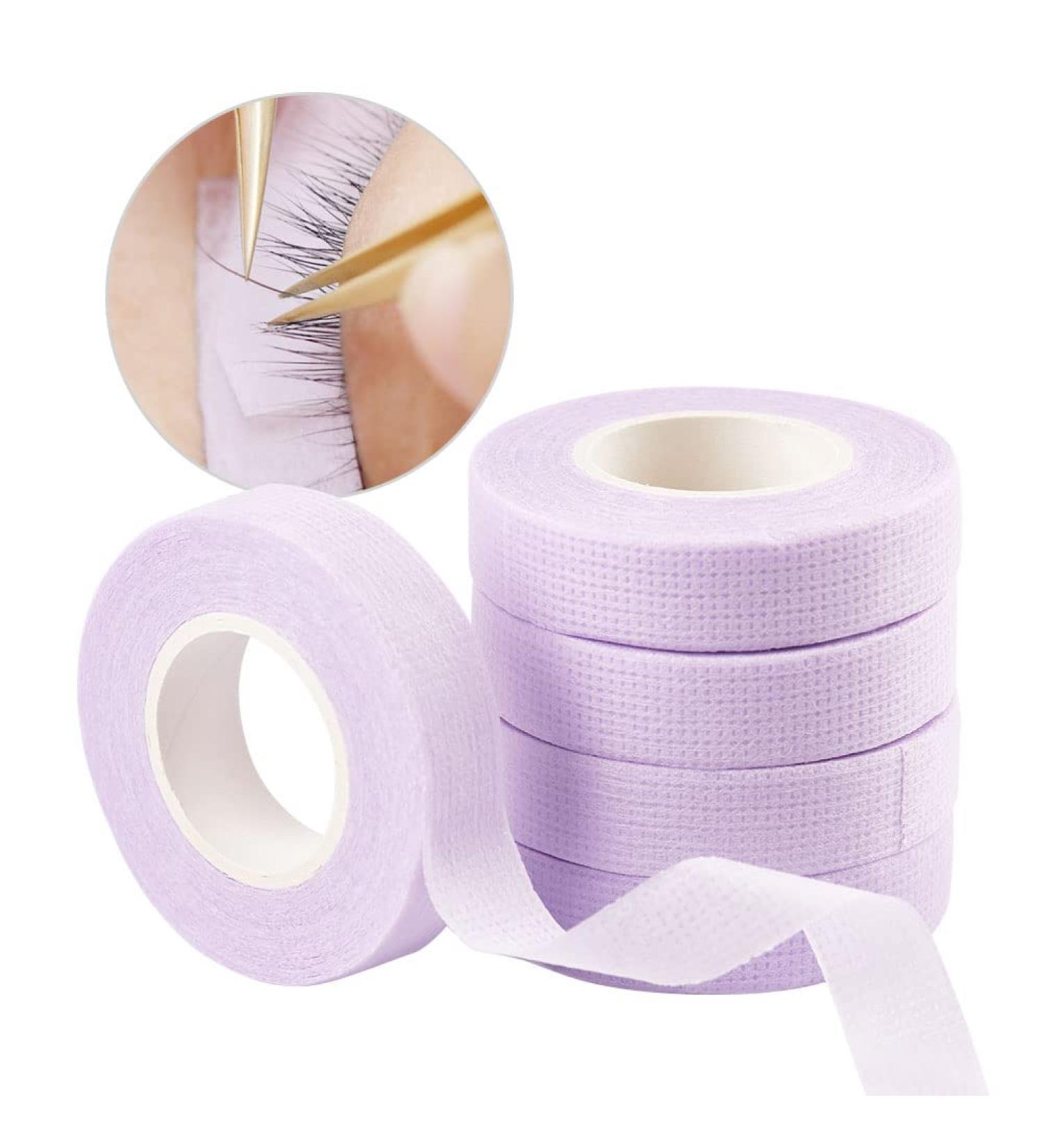 Lunamoon Eyelash Tape - 6 Rolls Micropore Lash Extension Tape for Isolations (Purple) | International Shipping Available - Buy Online on SooperMarket.com
