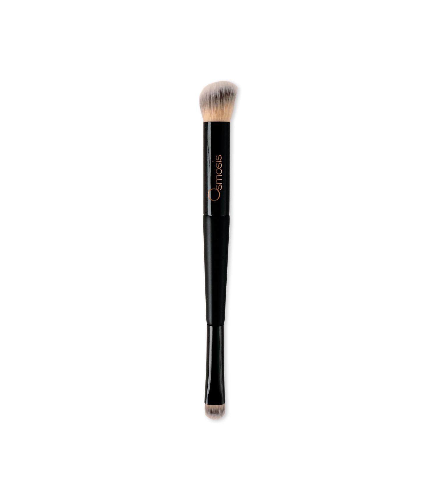 Osmosis 2-In-1 Dual End Concealer Brush For Flawless Liquid & Cream Makeup Application Blush Bronzer Highlighter Ultra Soft Bristles Dual Concealer Brush