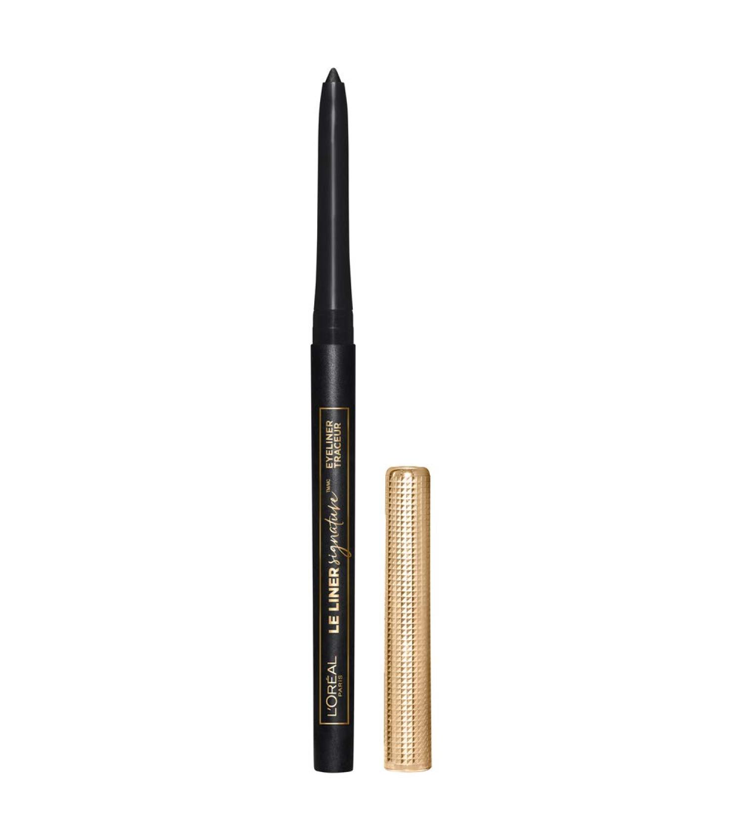 L'Oreal Paris Le Liner Signature Mechanical Eyeliner - Smudge-Resistant, Bold Color, Long-Lasting, Waterproof - Noir Cashmere 0.011 oz - Buy Online on SooperMarket.com