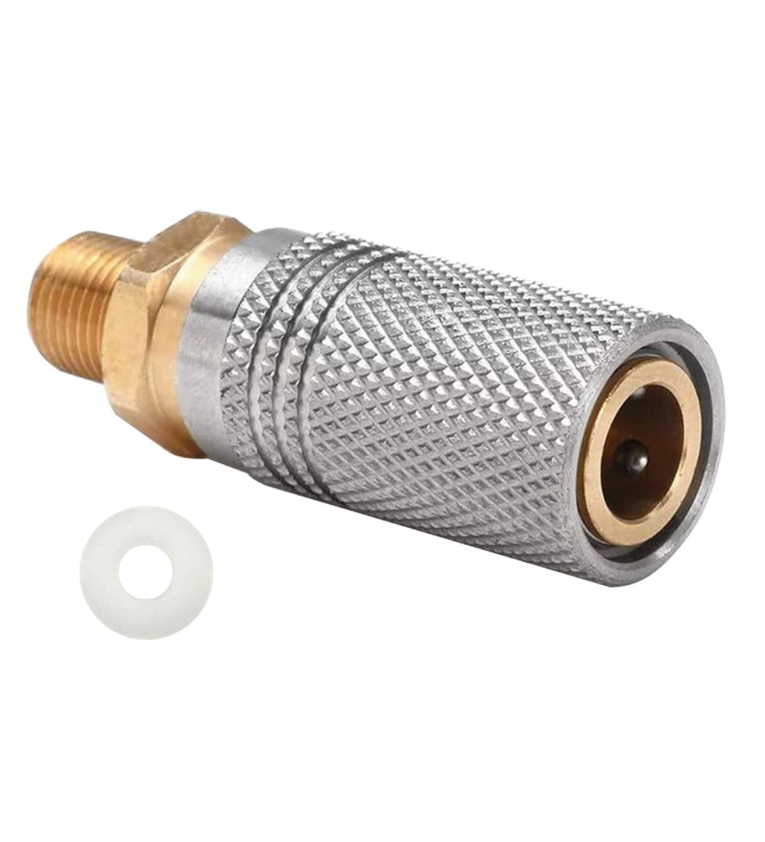 Paintball PCP 1/8 NPT Male Thread Coupler Quick Disconnect Adapter - Ideal for HPA CO2 Air Tank Refills - Buy Online on SooperMarket.com