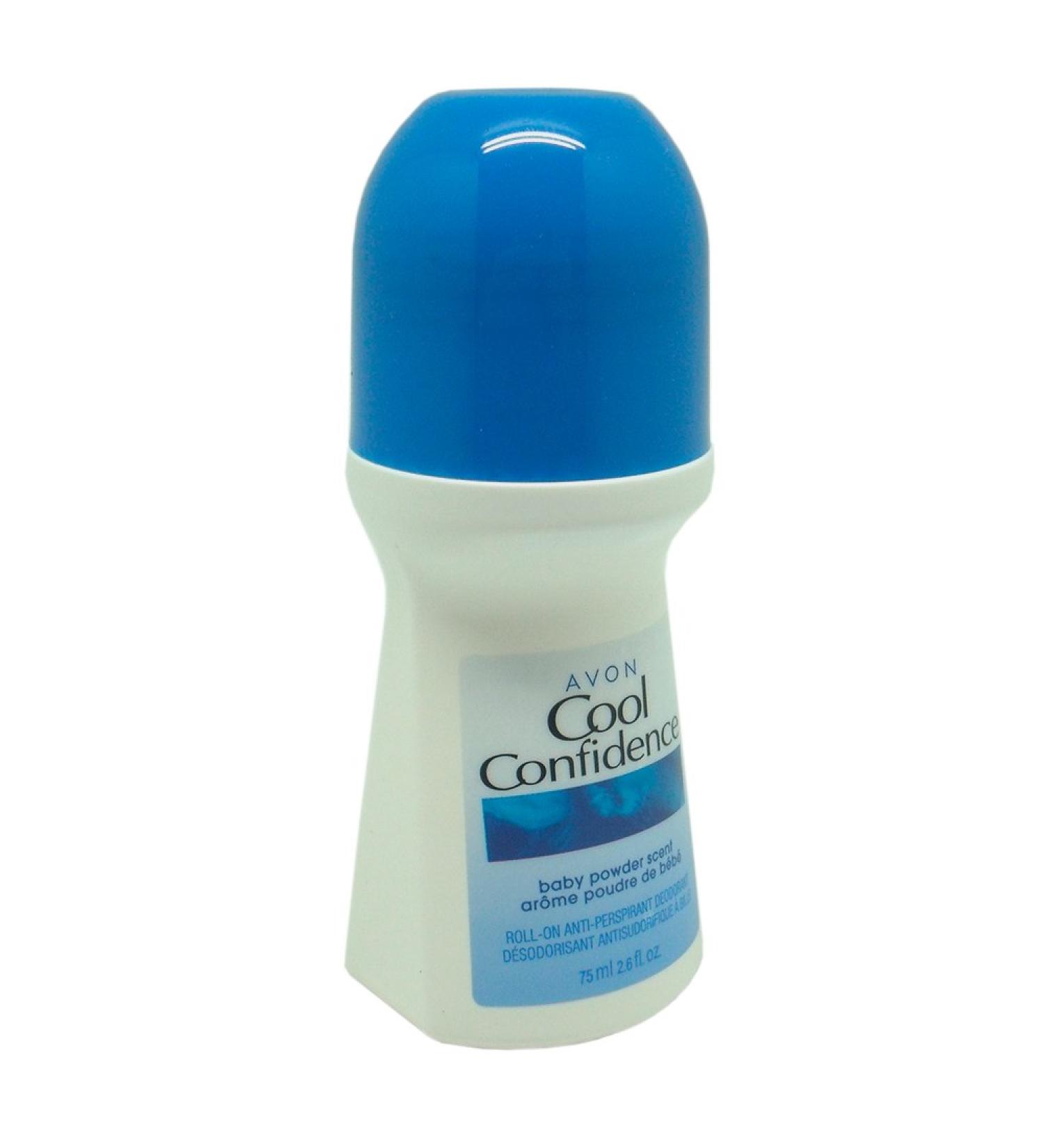 Avon Cool Confidence Baby Powder Scent Roll-on Anti-perspirant Deodorant 2.6 Fl Oz - Bonus Size - Buy Online on SooperMarket.com