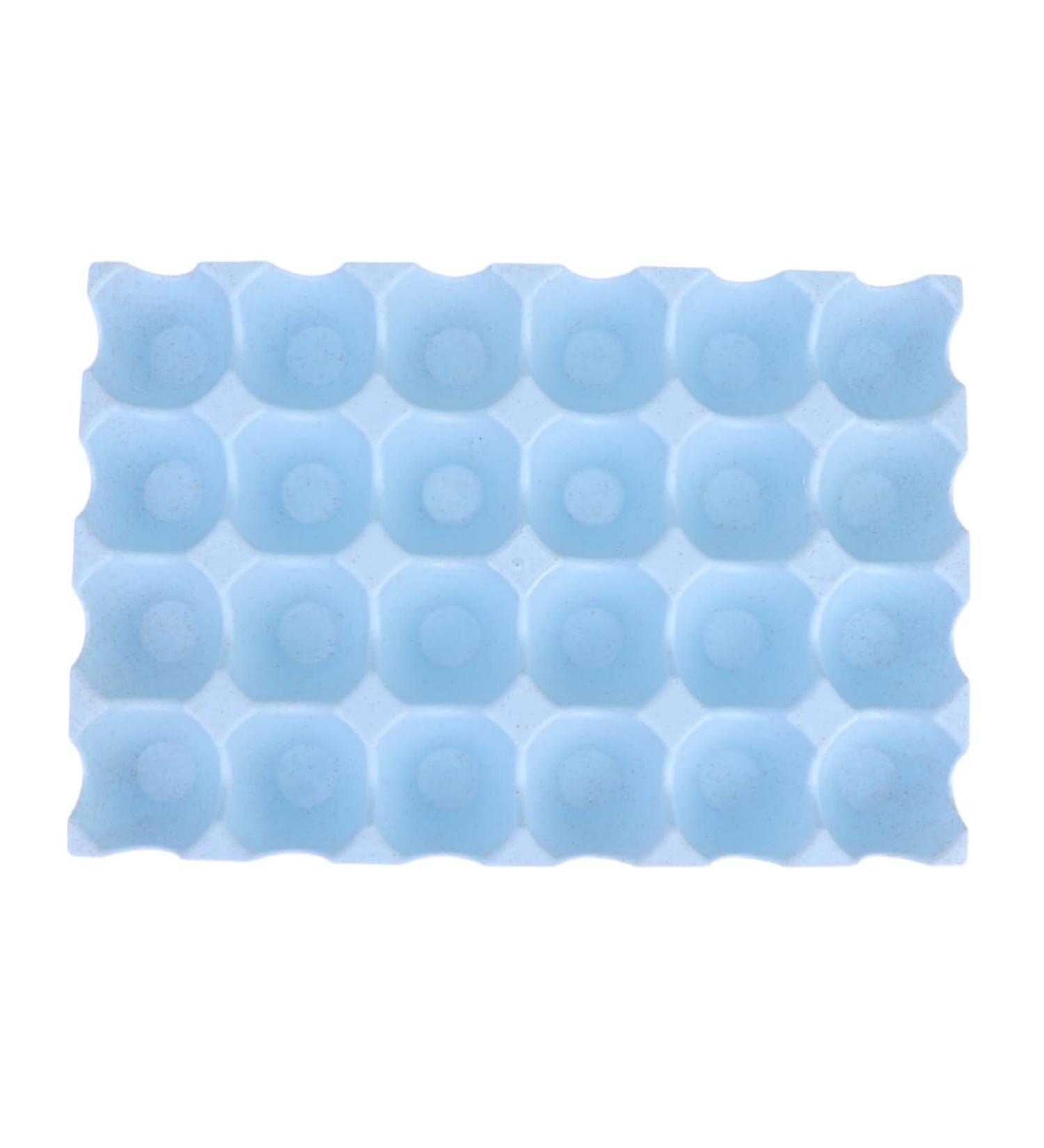 OSALADI Box Egg Holder Organizer Refrigerator Egg Holder Container Egg Tray Blue 29*19CM - Buy Online on SooperMarket.com