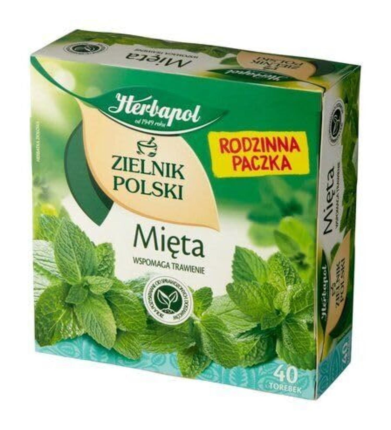 Mint Herbal Tea Natural Pure And Refreshing Herbal Fruit Infusion Herbapol Big Pack