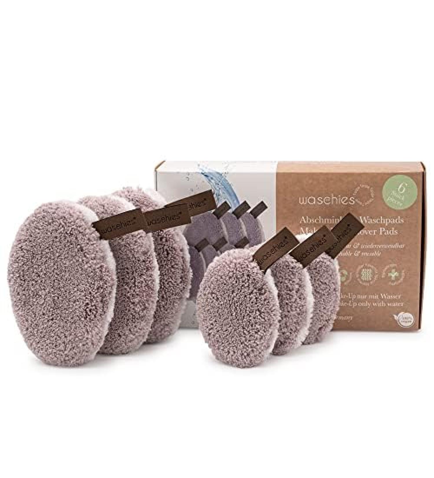 Washable Slip & Cleaning Pads - Reusable Hypoallergenic Super Soft - Taupe Mini Edition (6 Pack) - Skin-Friendly Pore Deep Cleaning with Water - Buy Online on SooperMarket.com