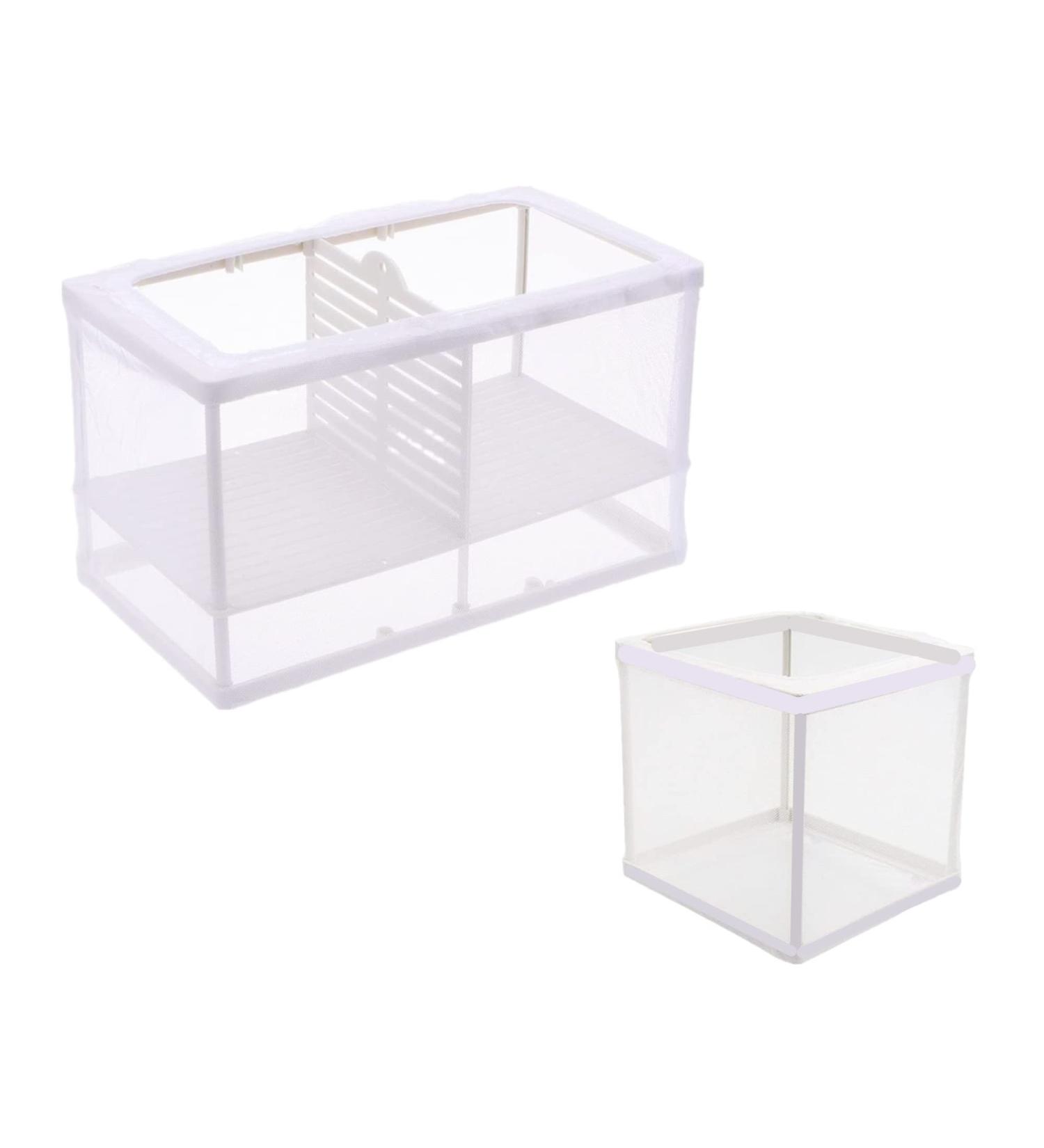Alfyng 2 Pcs Fish Tank Breeder Net - Hatchery Breeder Box with Suction Cup - Buy Online on SooperMarket.com