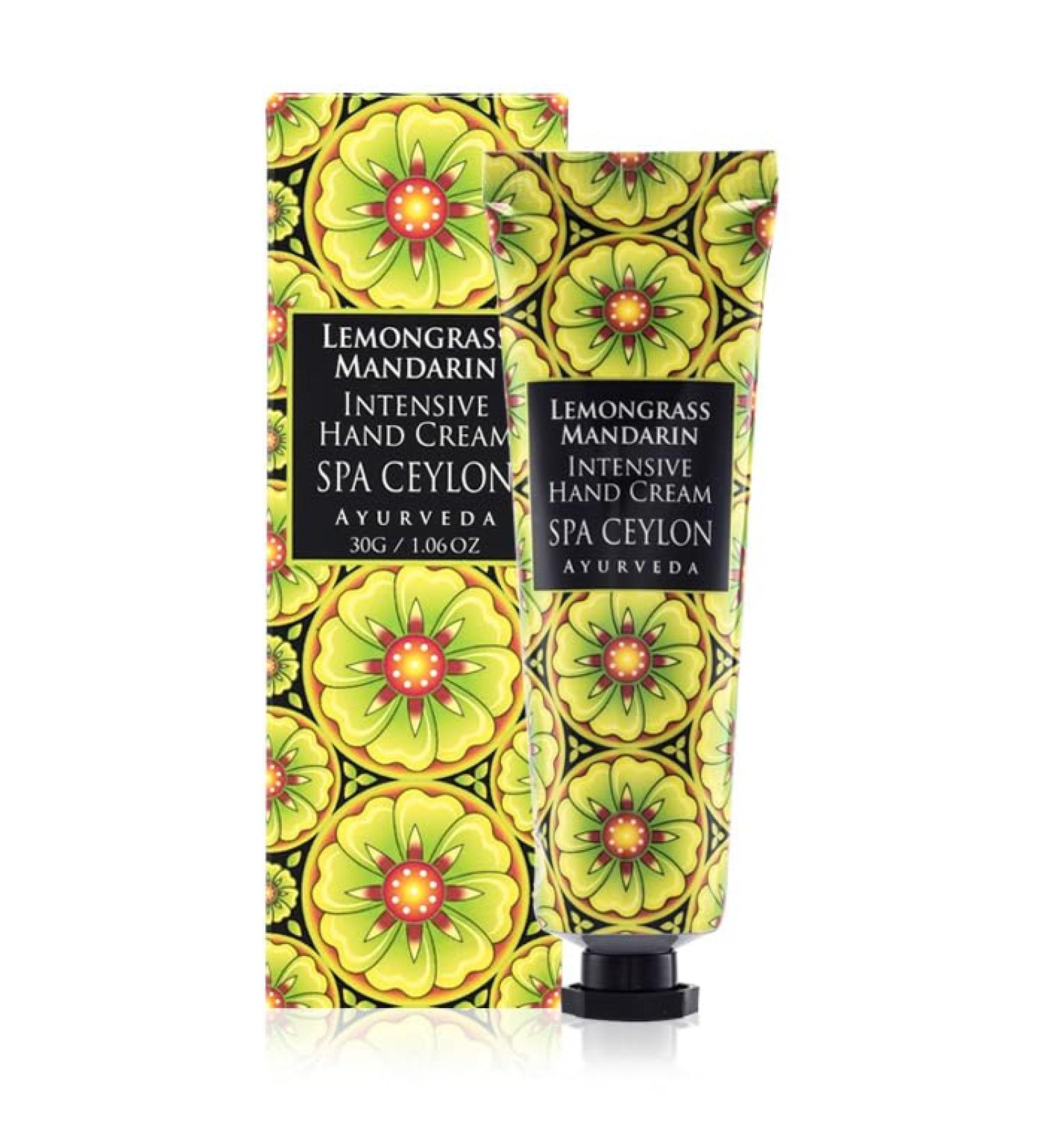 SPA CEYLON LEMONGRASS MANDARIN Intensive Hand Cream | Natural Revitalizing Treatment | Vitamin-Rich | Hydrate | 100% Vegetarian - Buy Online on SooperMarket.com