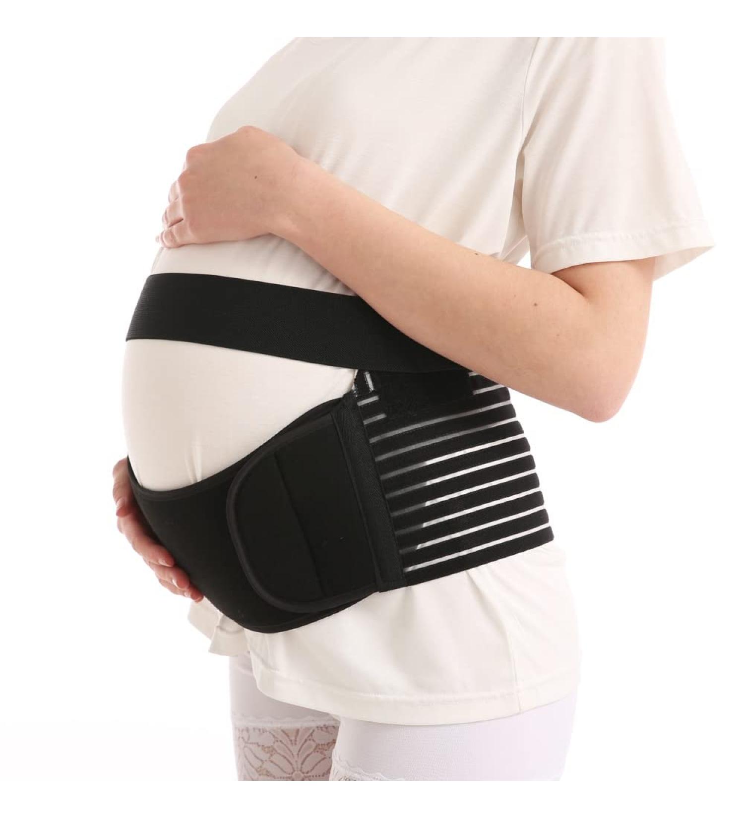 Qchomee Maternity Belt | Adjustable Pregnancy Support Band for Belly Lifting | Relieve Back, Hip & Pelvic Pain | Postpartum XXL - Buy Online on SooperMarket.com