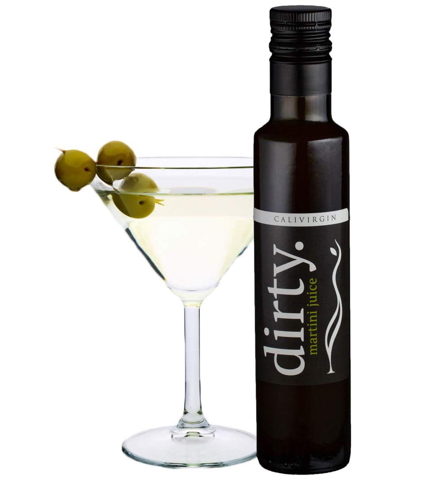 Calivirgin Dirty Martini Mix - Organic Olive Brine - All-Natural Juice from California Olives - 8.45 Fl Oz - No Preservatives - Buy Online on SooperMarket.com