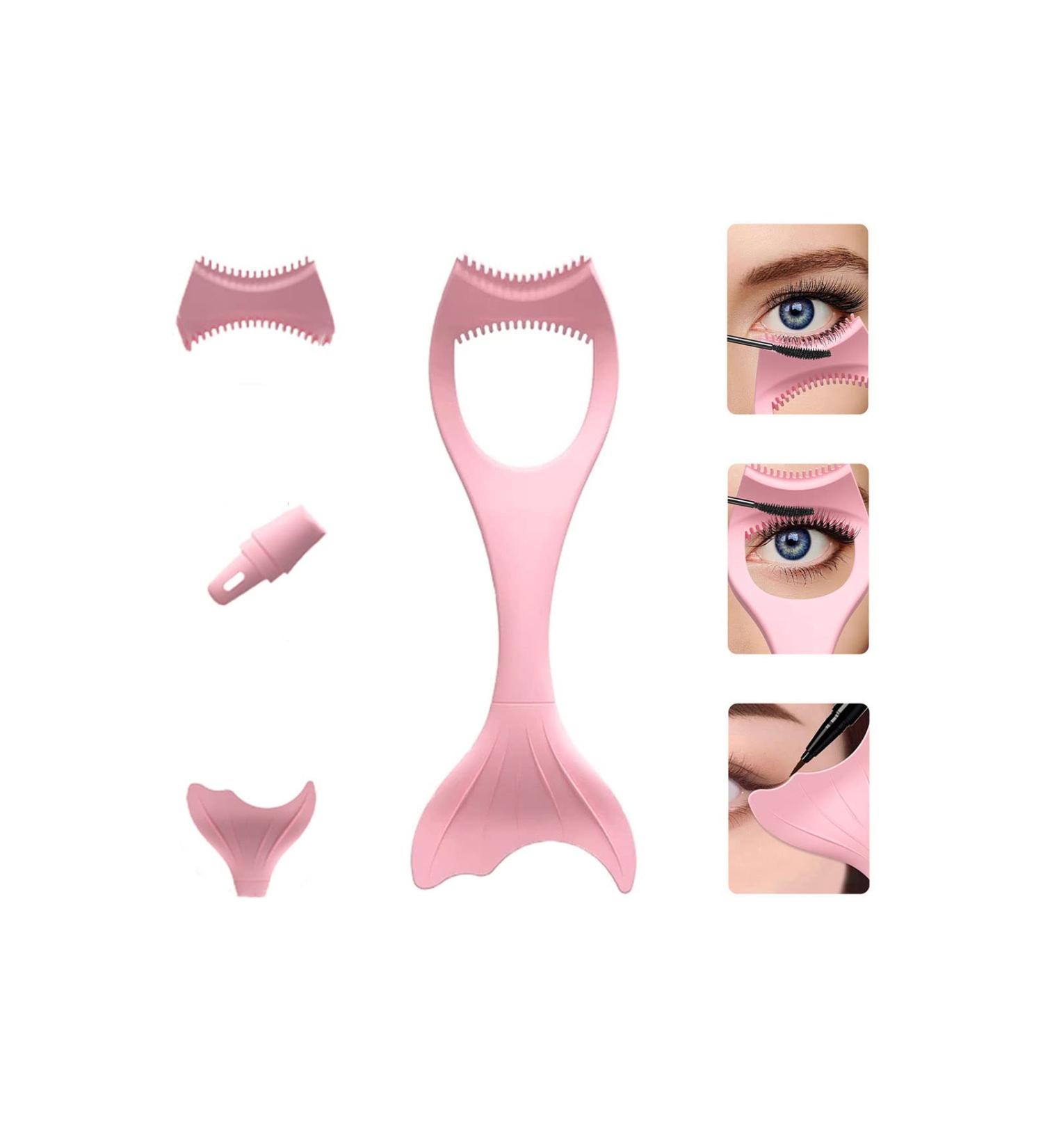 Buy Reusable Eyeliner Stencils & Mascara Shield Applicators | Mermaid Makeup Card & Eyelash Comb | International Shipping Available - Buy Online on SooperMarket.com