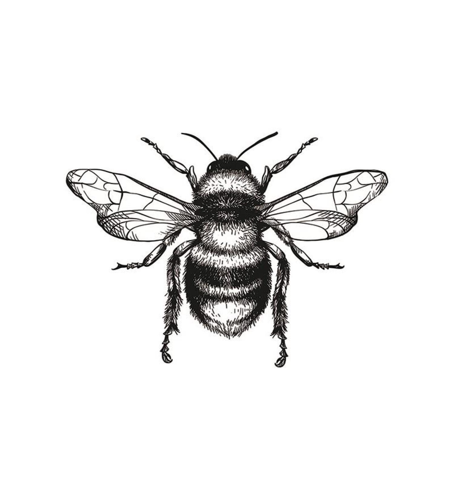 Dopetattoo Large Bee Temporary Tattoo Sheets for Men and Women - Neck, Arm, Hand, Leg, 6 Pack - Buy Online on SooperMarket.com