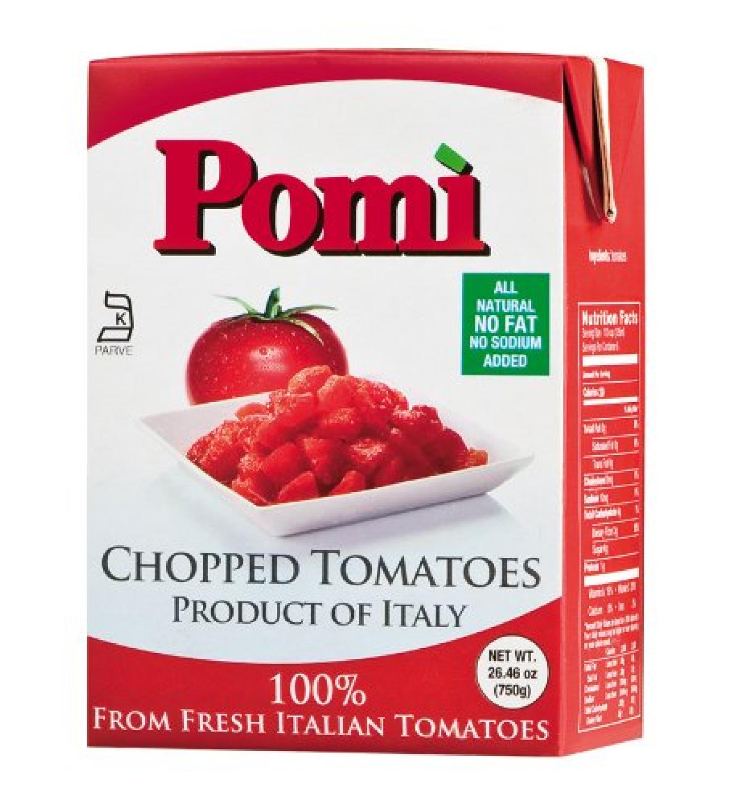 Pomi Chopped Tomatoes, 26.46 Ounce (Pack of 12)