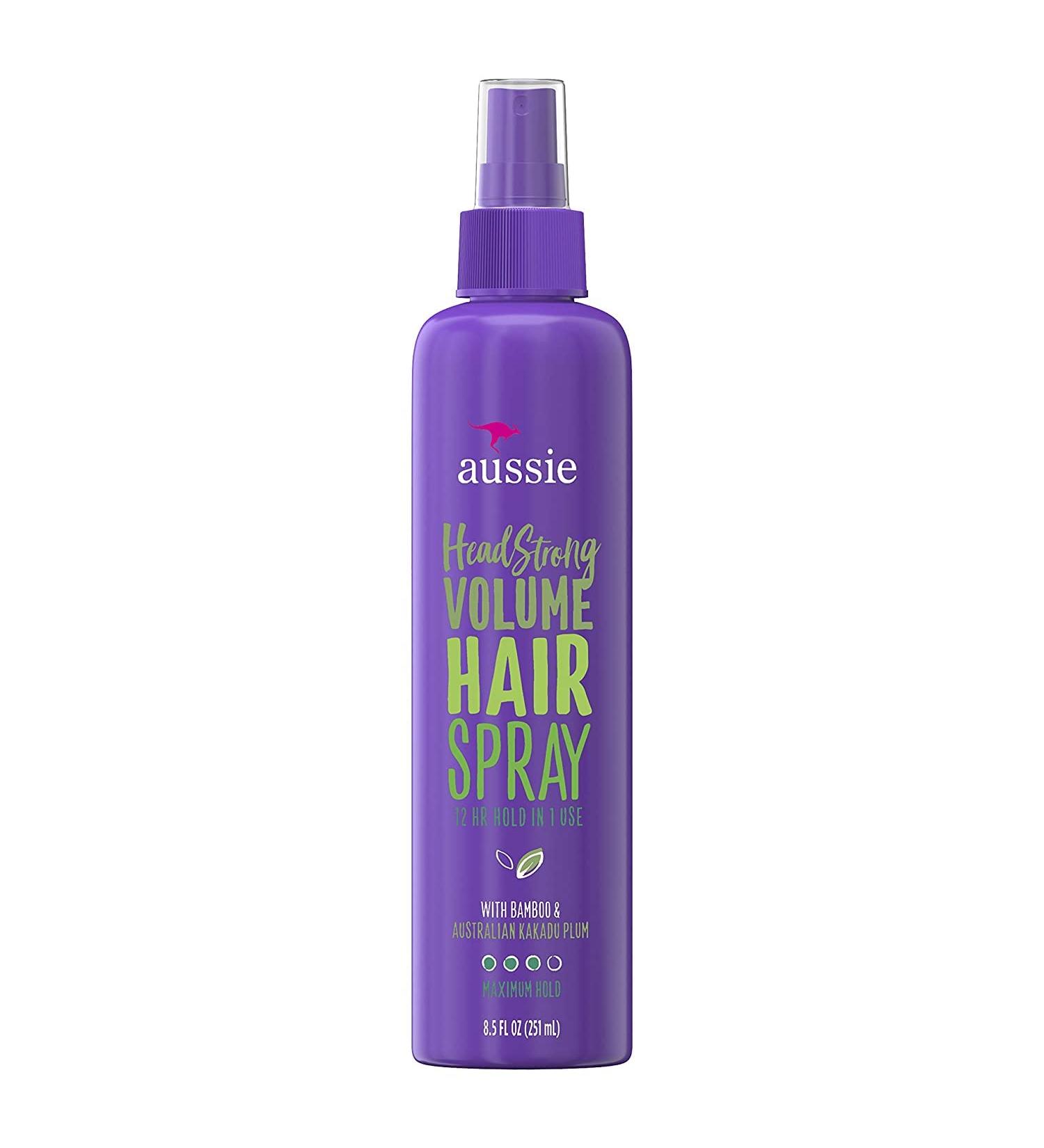 Aussie Headstrong Volume Hairspray, Maximum Hold 10oz (2 Pack) - Buy Online on SooperMarket.com