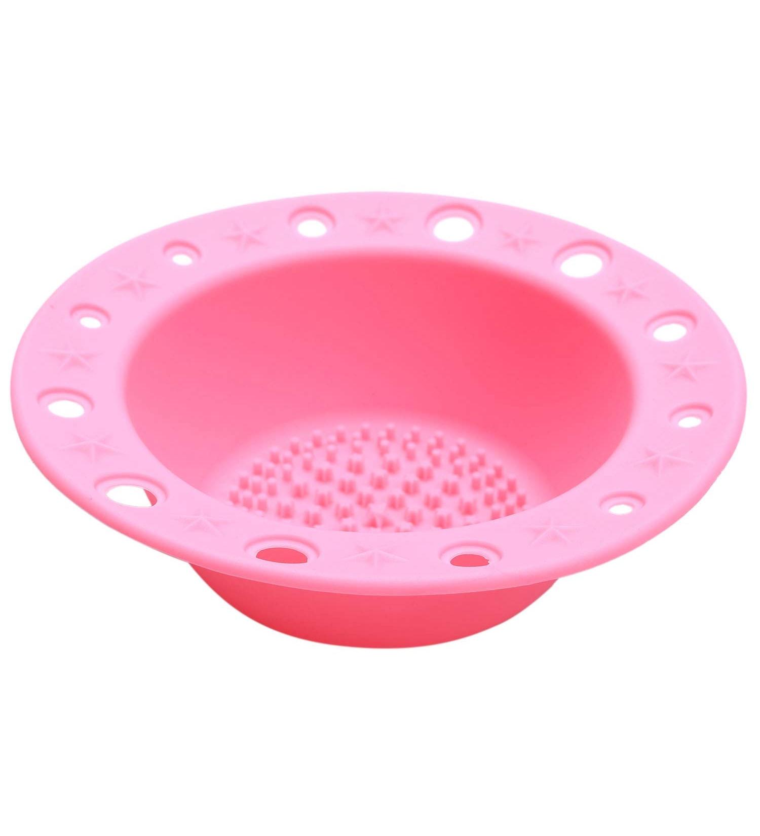 Prakti Silicone Makeup Brush Cleaner Cleaning Tool Cosmetic Pen Holder(Pink) - Buy Online on SooperMarket.com