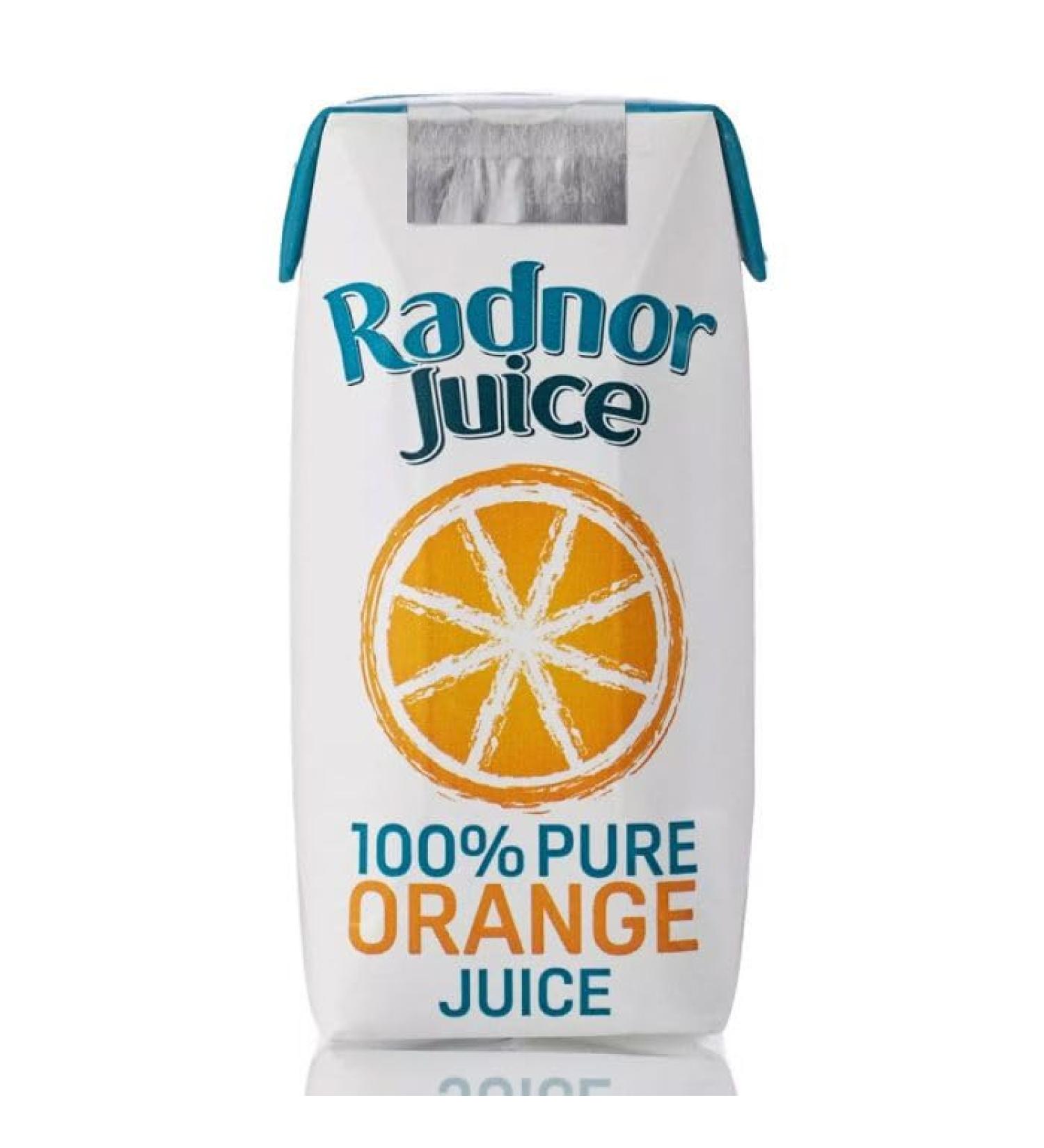 Radnor 100% Pure ORANGE Juice Tetra 60 x 125ml Pack