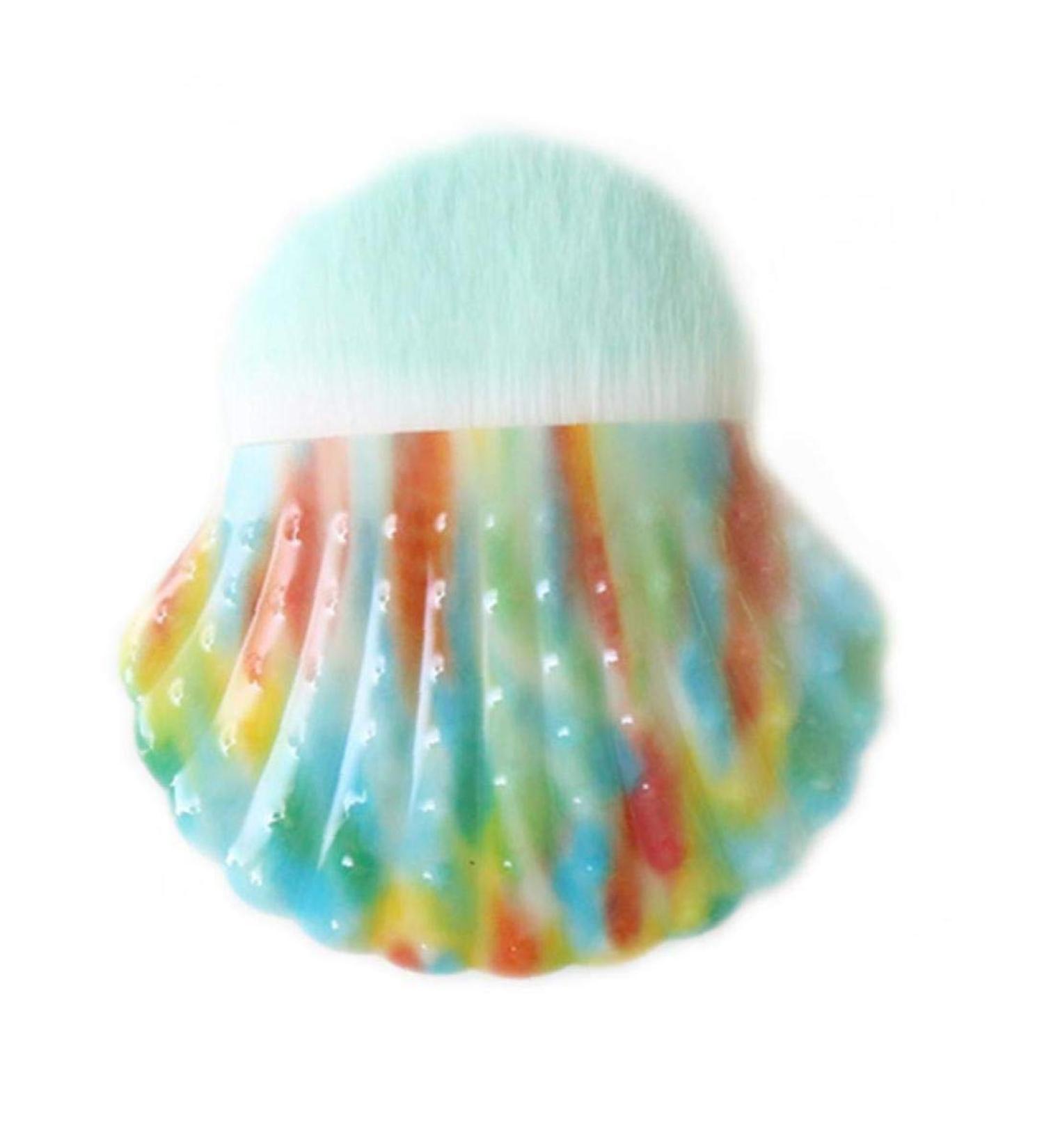 Shell Shape Makeup Brush for Women | Portable Foundation & Blush Brush | Travel-Friendly Cosmetic Tool - Buy Online on SooperMarket.com