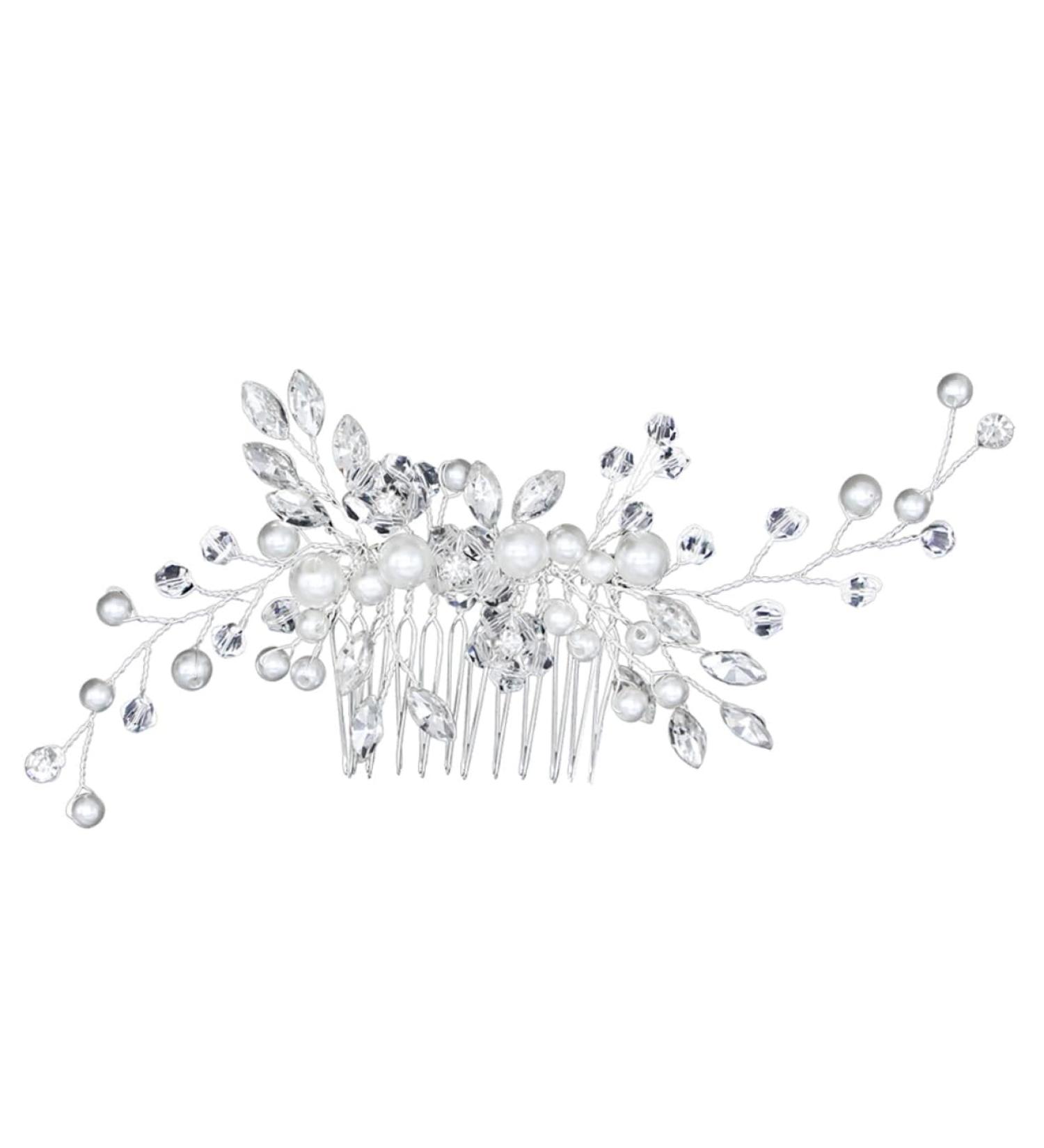 Mikinona 1 PC Piece Pearl Comb Wedding Hair Comb Bridal Hair Comb Wedding Headdress Wedding Hair Headdress - Buy Online on SooperMarket.com