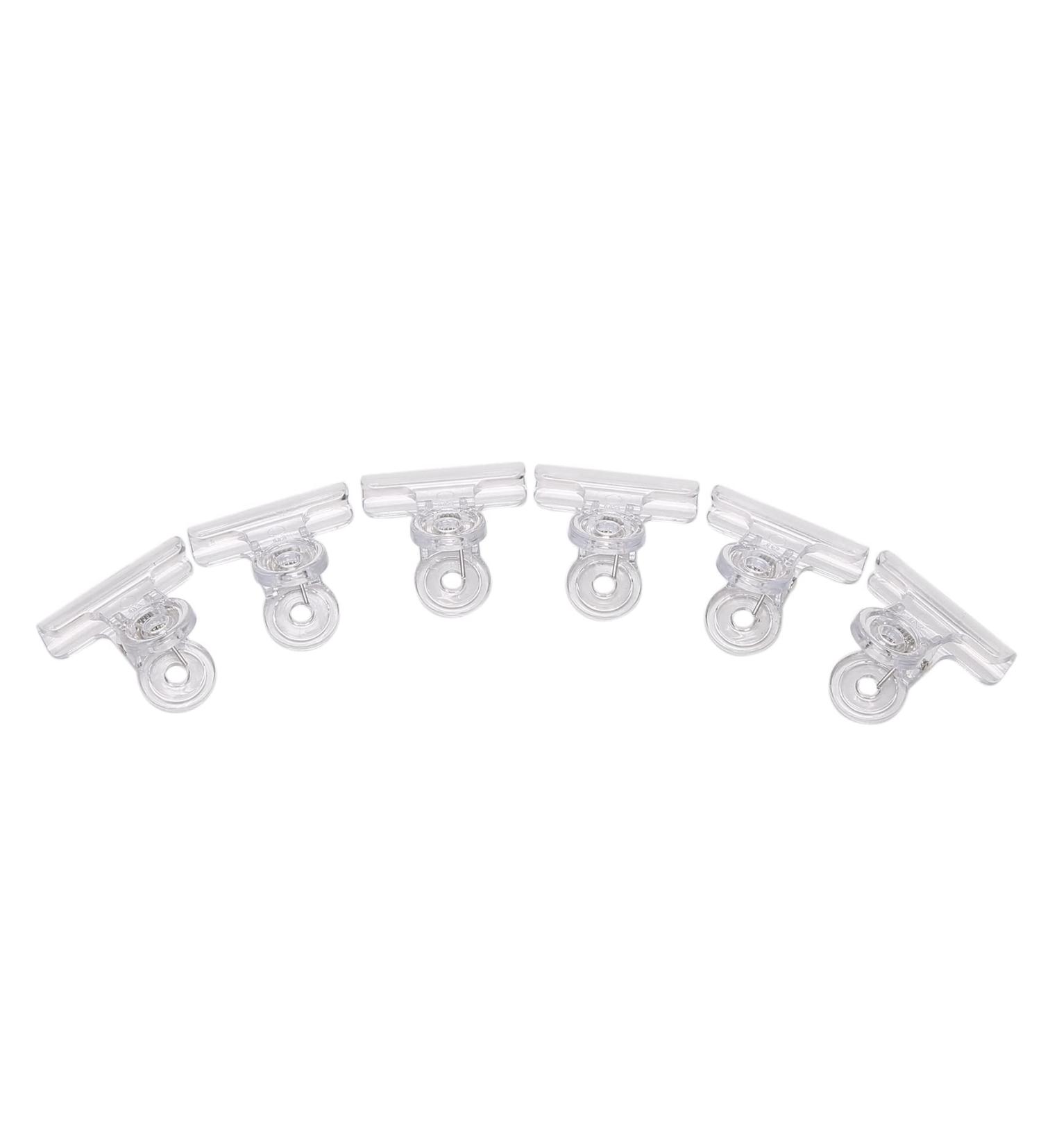 Peowuieu Rusian C Nail Clamps Clips Multifunctional Tool Acrylic Nails Pinchers Transparent Set of 6 - Buy Online on SooperMarket.com