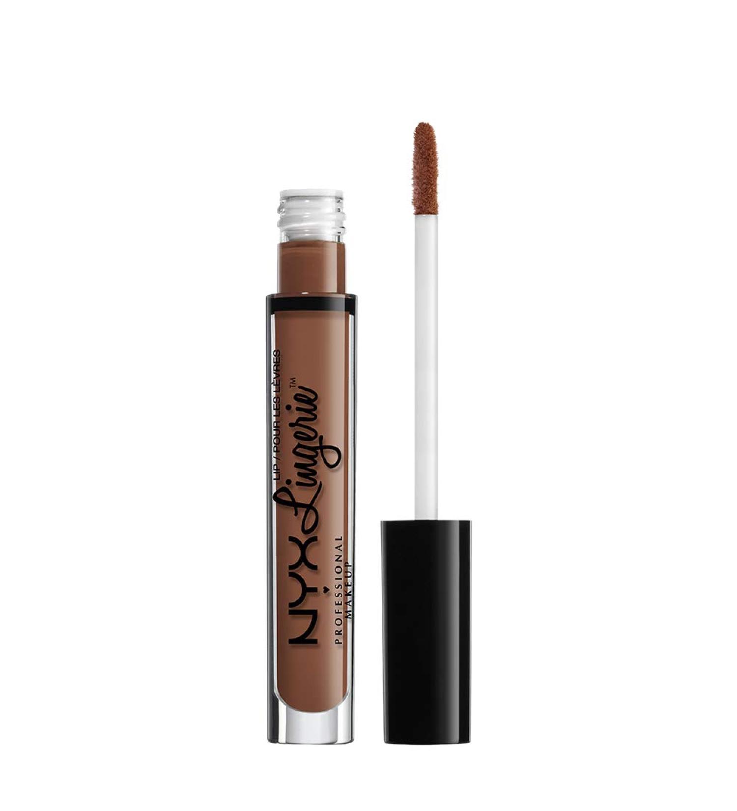 NYX Lip Lingerie Matte Liquid Lipstick - After Hours Warm Brown Nude 0.13 Fl Oz - Buy Online on SooperMarket.com