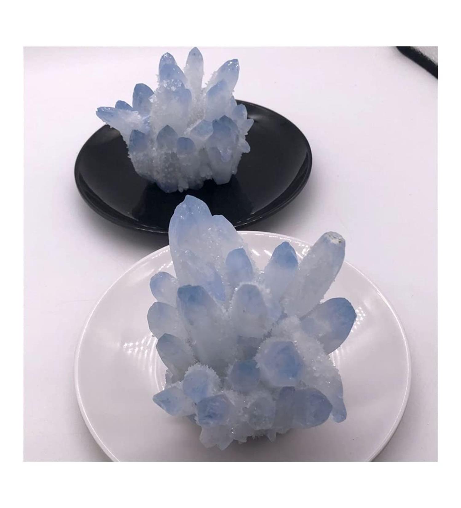 1pc Natural Blue Crystals Quartz Cluster Freeform Reiki Stones Room Home Office Aquarium Decoration Accessories Gemstone Home Collections (Size : 460-560g) - Buy Online on SooperMarket.com