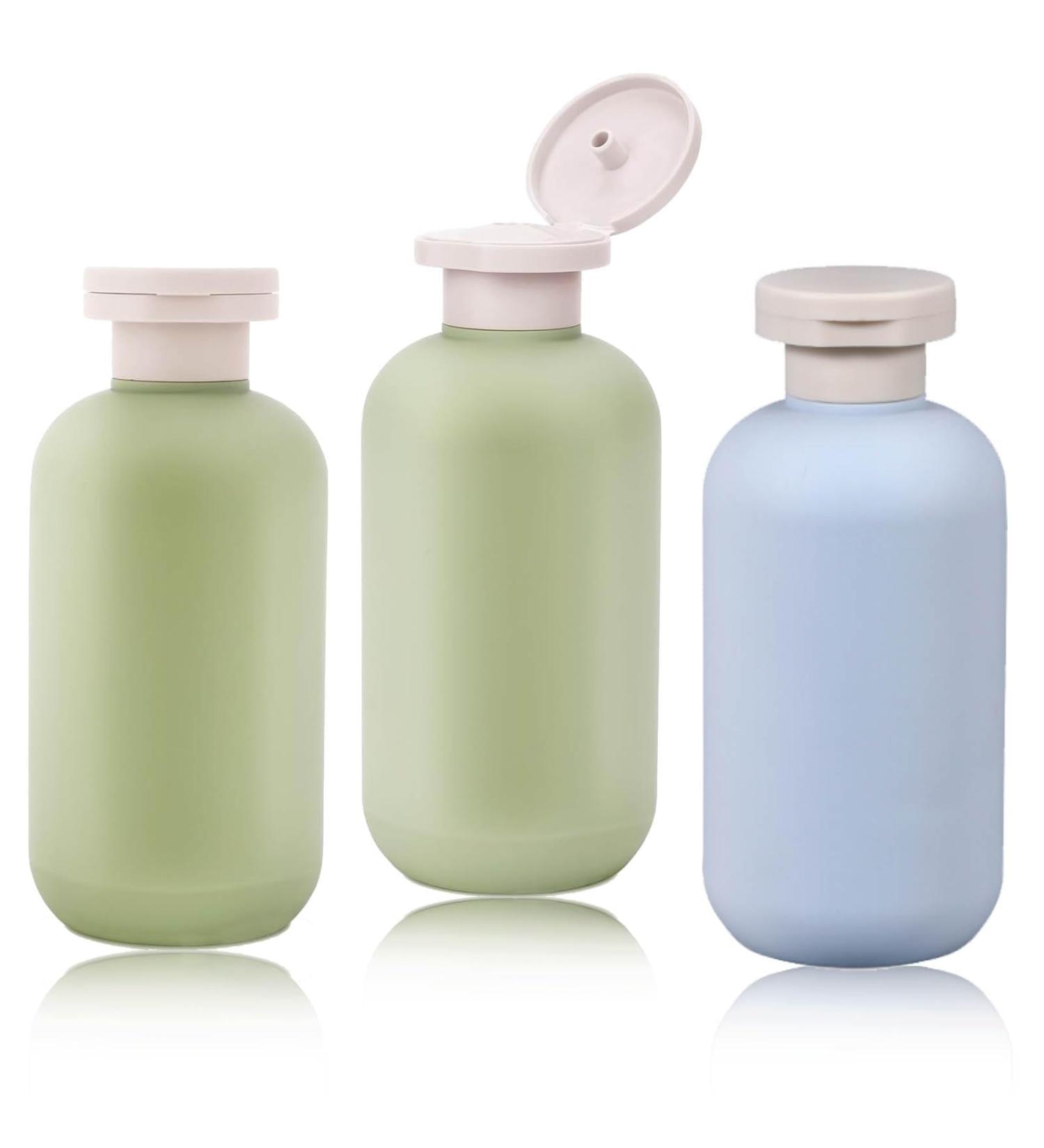 3 PCS Flip Cap Shampoo Bottles Empty Refillable Travel Bottles for Toiletries for Travel Size 200ML for Shampoo Lotions Cream Body Wash Conditioner Travel Shampoo Bottles - Buy Online on SooperMarket.com