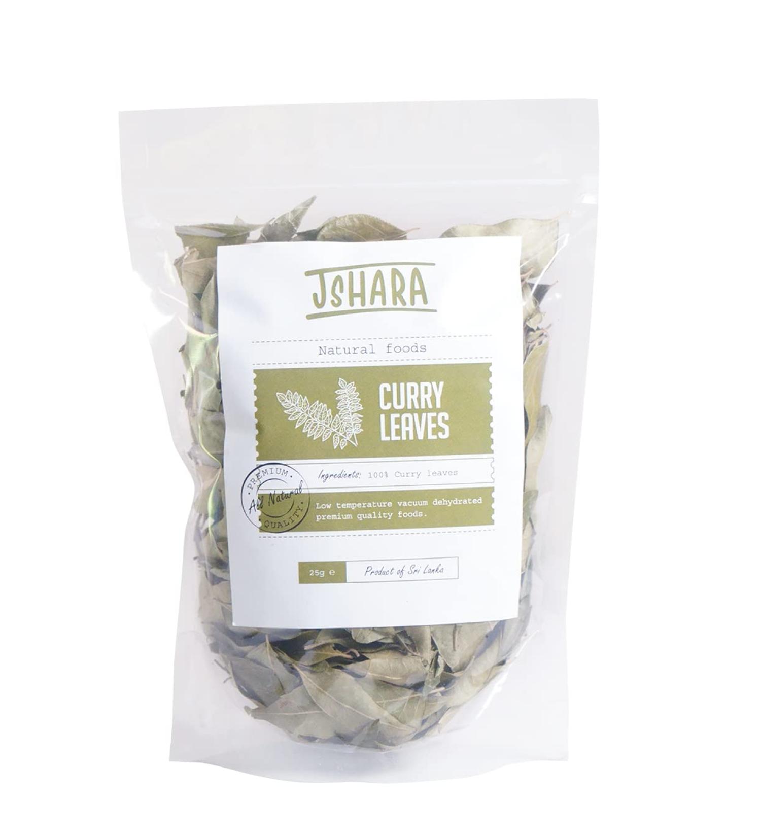 Premium Quality Dehydrated Curry Leaves 25g - Aromatic Sri Lankan Dried Leaves - Buy Online on SooperMarket.com