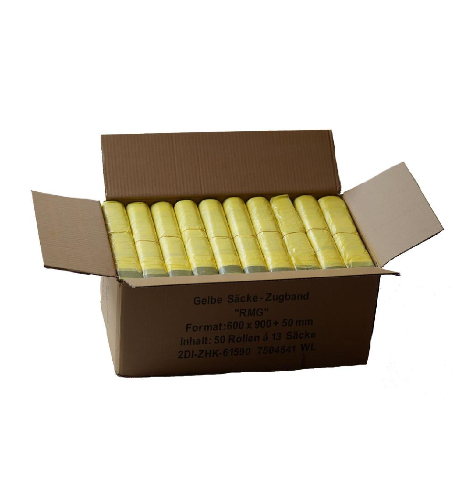 Premium Yellow Bags - 50 Rolls (650 Bags) | 15 m Thickness | International Shipping Available - Buy Online on SooperMarket.com