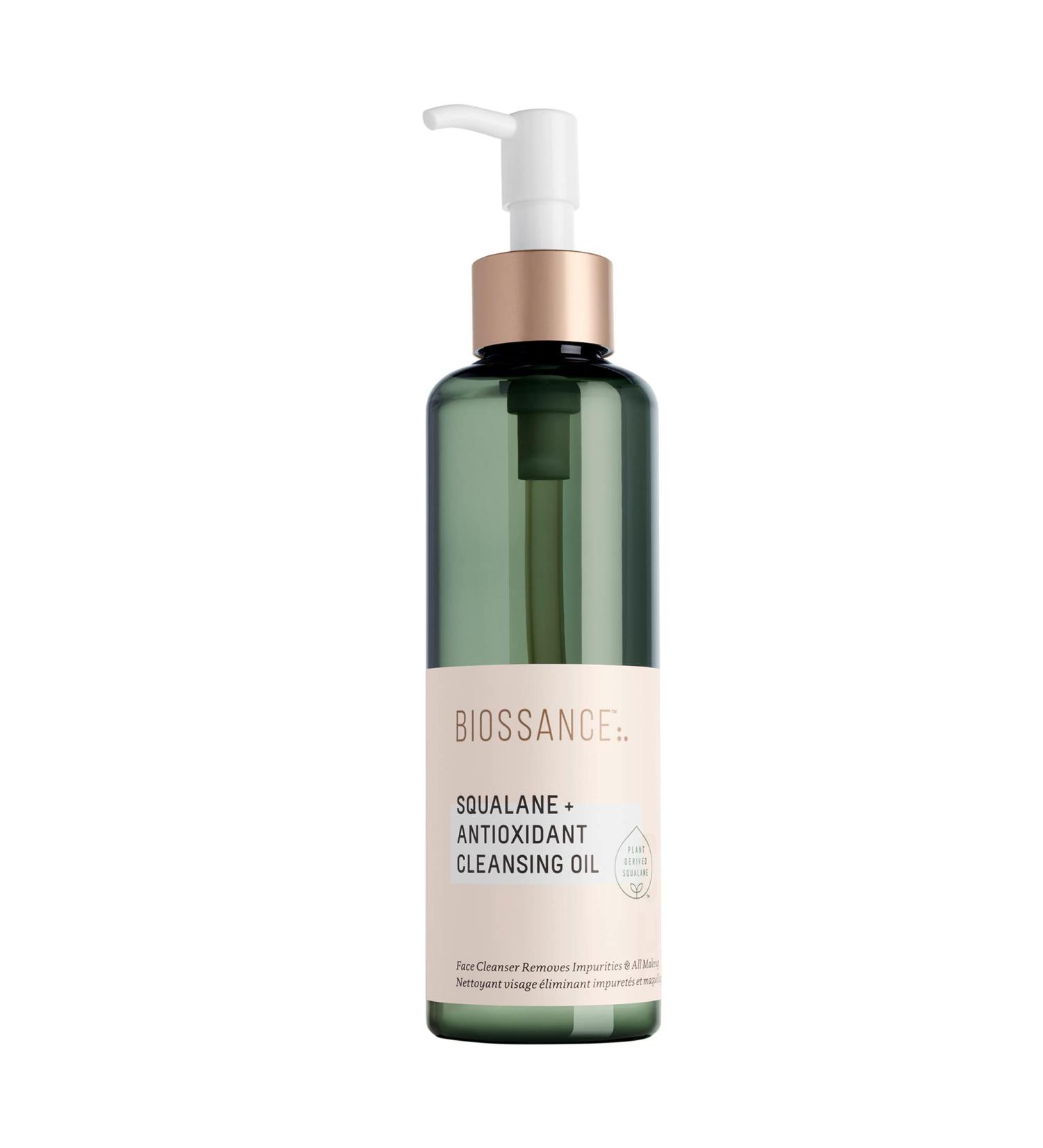 Biossance Squalane + Antioxidant Cleansing Oil - Lightweight Deep Cleansing and Makeup Remover for All Skin Types (6.7 oz) - Buy Online on SooperMarket.com