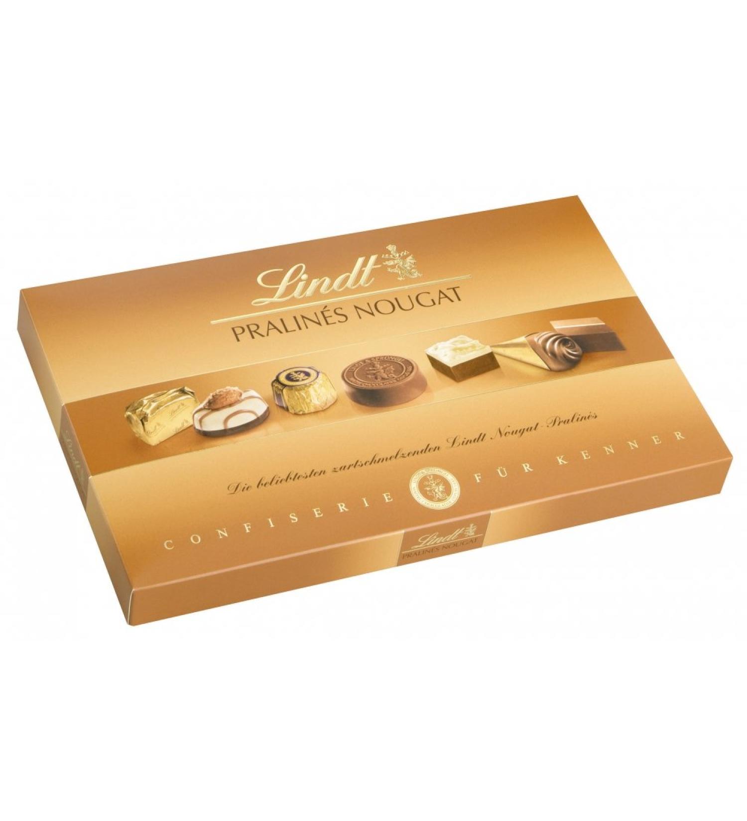Lindt Nougat Pralin s 200g - Indulge in 11 Variations of Tender Melting Nougat | International Shipping Available - Buy Online on SooperMarket.com