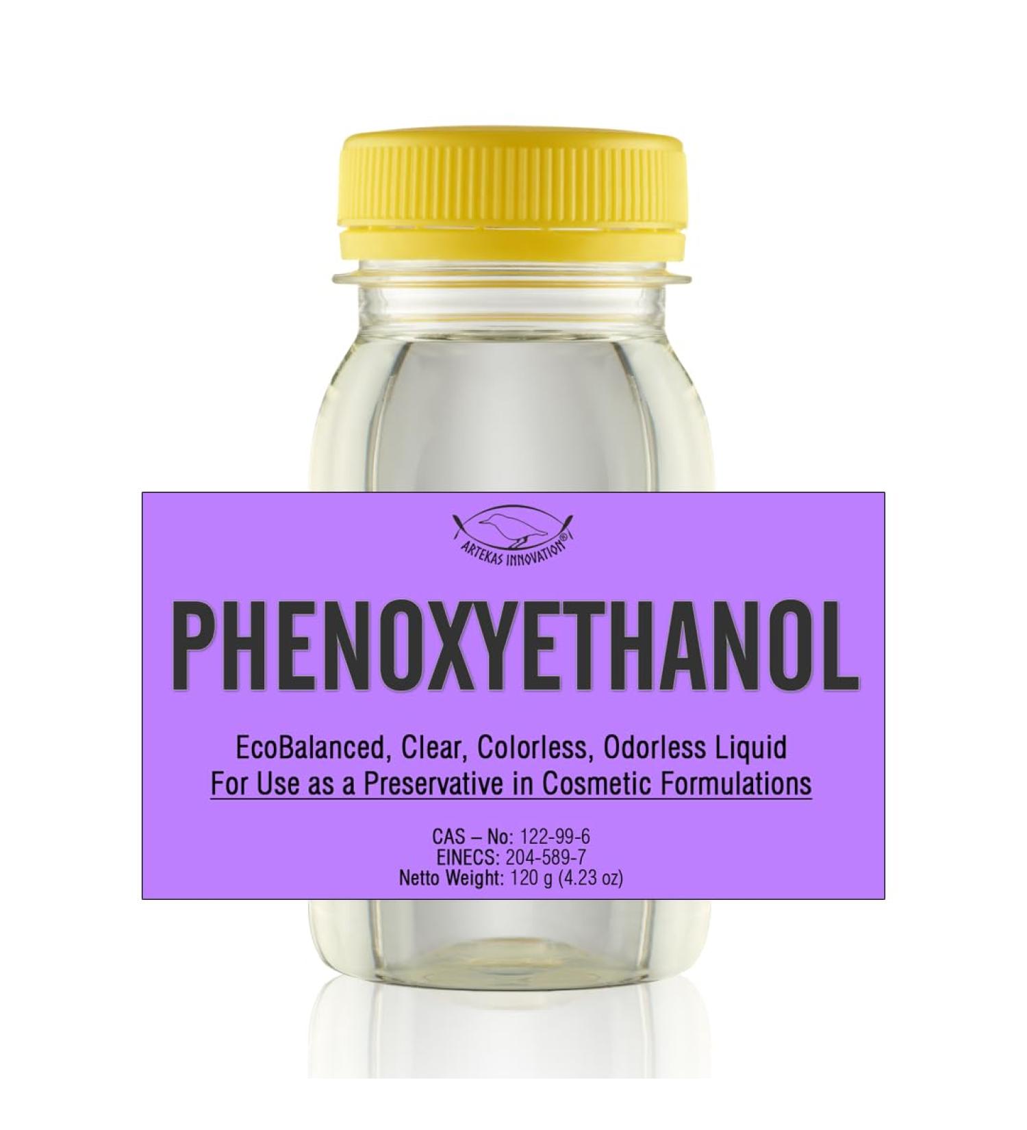 PHENOXYETHANOL EcoBalanced Preservative - Clear Odorless Liquid for Homemade Cosmetics & Crafts - 4.23 Oz - International Shipping Available - Buy Online on SooperMarket.com