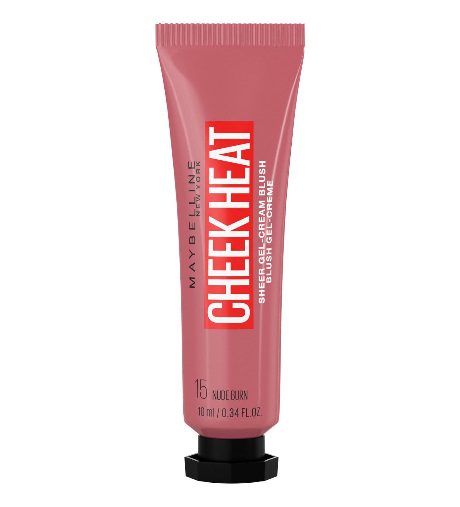 Buy Maybelline Cheek Heat Blush 15 Nude Burn - Gel Formula Water-Based Color Glossy Finish - 10ml International Shipping - Buy Online on SooperMarket.com