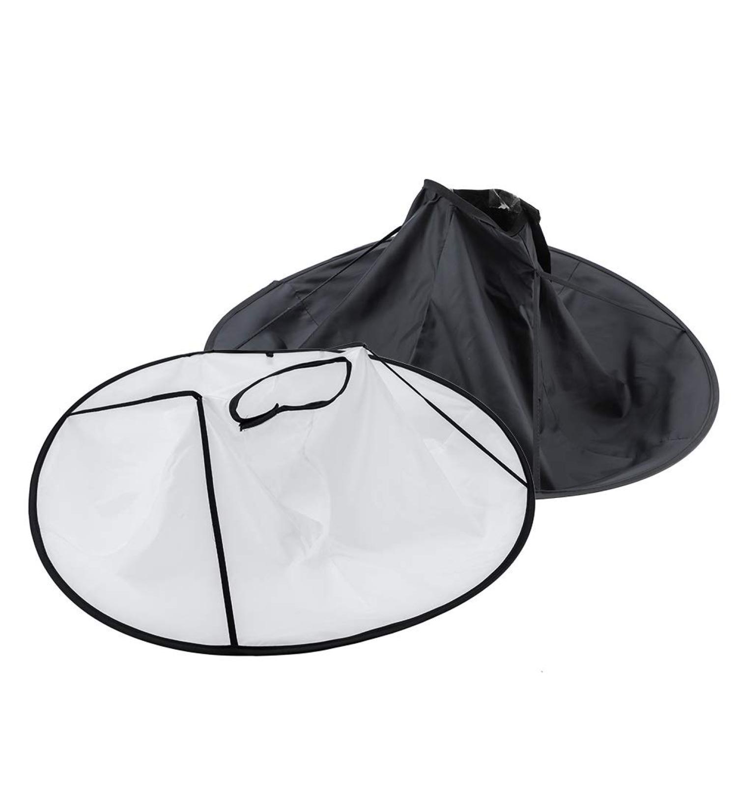 Premium Black Haircut Cape for Adults | Haircase Slope Salon Dress & Umbrella Cloak - International Shipping - Buy Online on SooperMarket.com