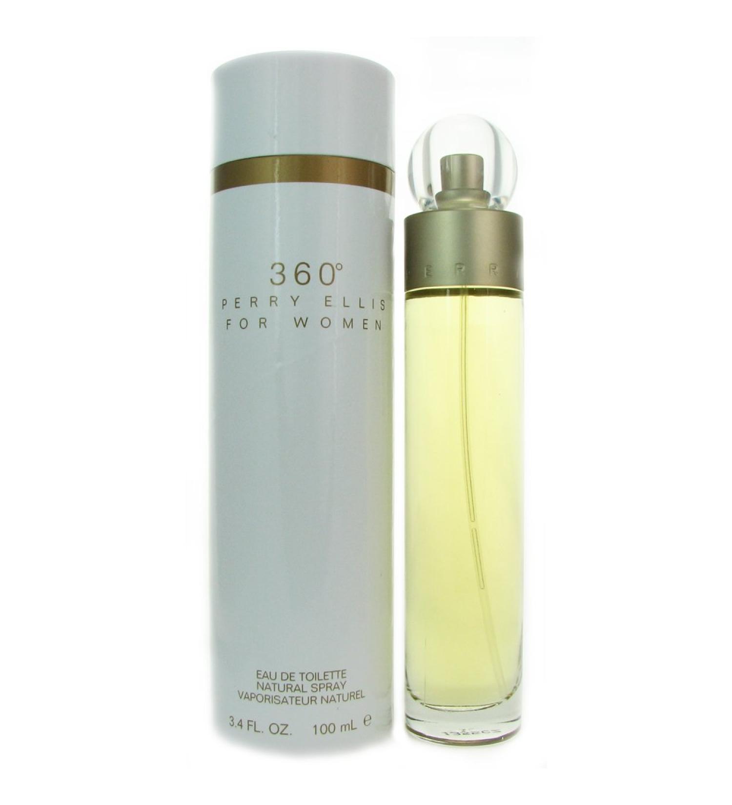 Perry Ellis 360 for Women Eau De Toilette Spray 3.4 Fl Oz (Pack of 1)