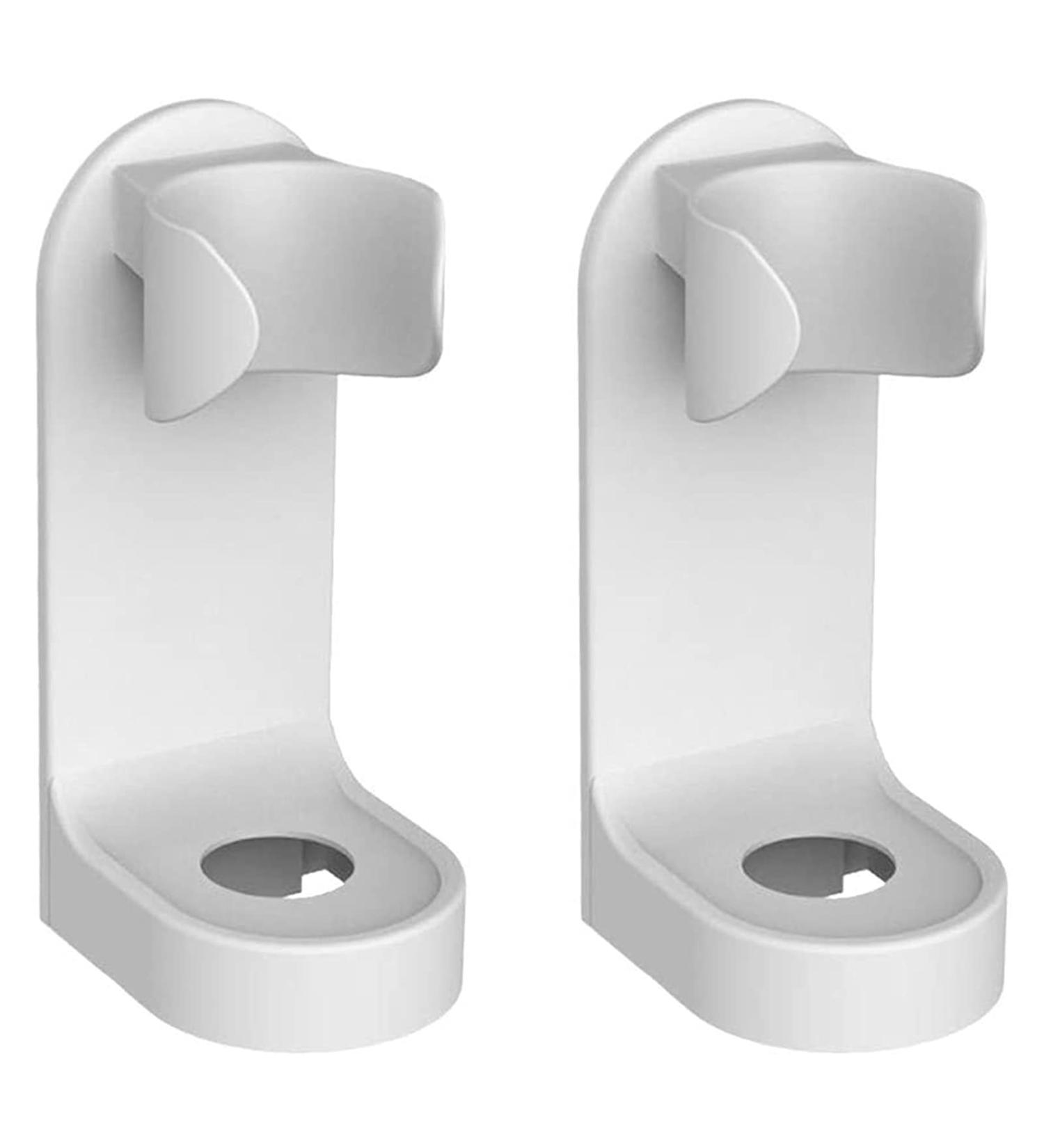 Elzey Wall-Mounted Electric Toothbrushes - 2-Piece Punch-Free Display Rack | White Electric Toothbrush Holder - Buy Online on SooperMarket.com