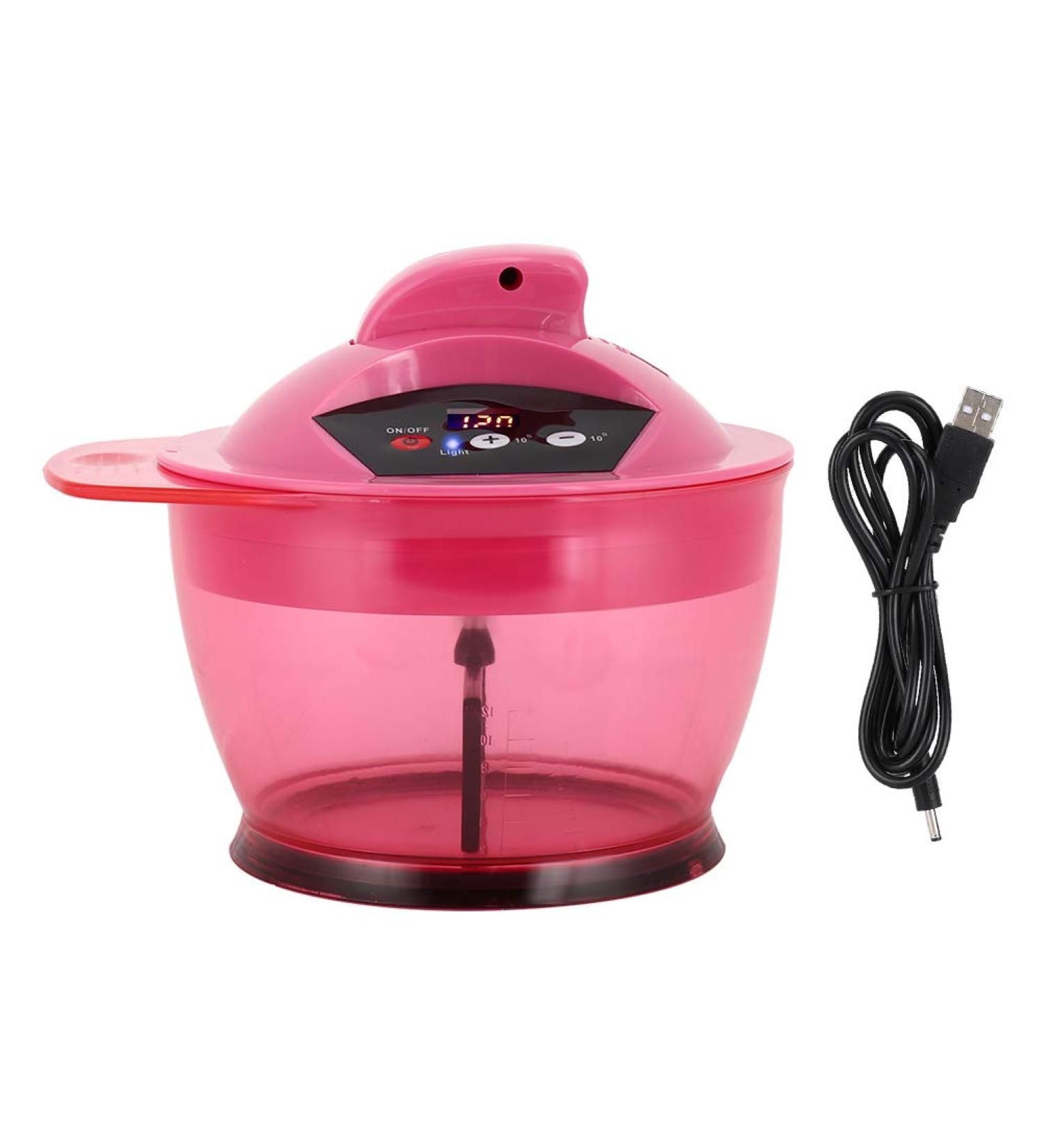 Electric Hair Coloring Bowl - Rose Red Dye Mixer for Salon-Quality Results - Buy Online on SooperMarket.com