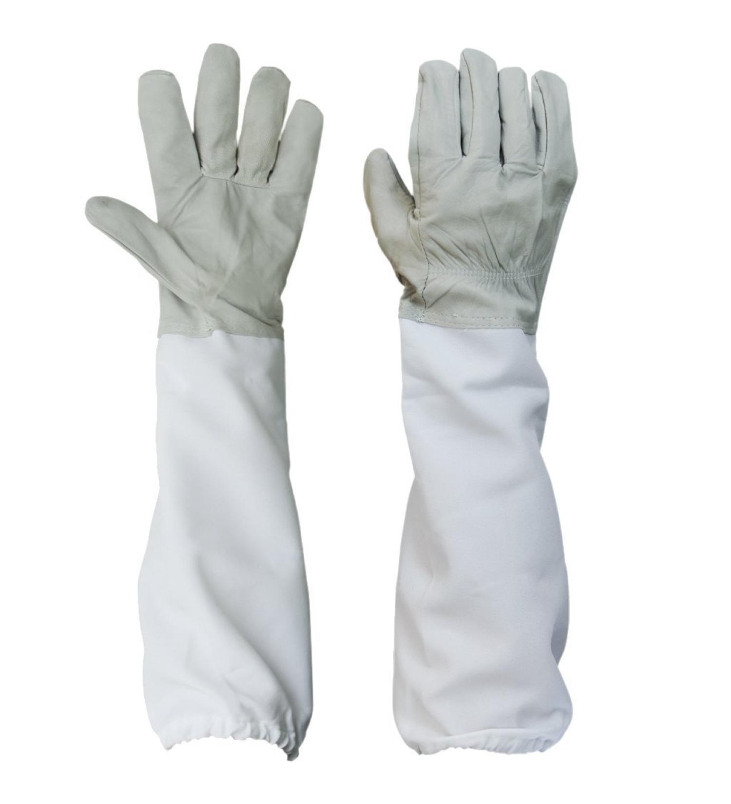 BESTOPE Beekeeping Protective Gloves with Vented Long Sleeves 4.33" Width--Grey 1 Pair - Buy Online on SooperMarket.com